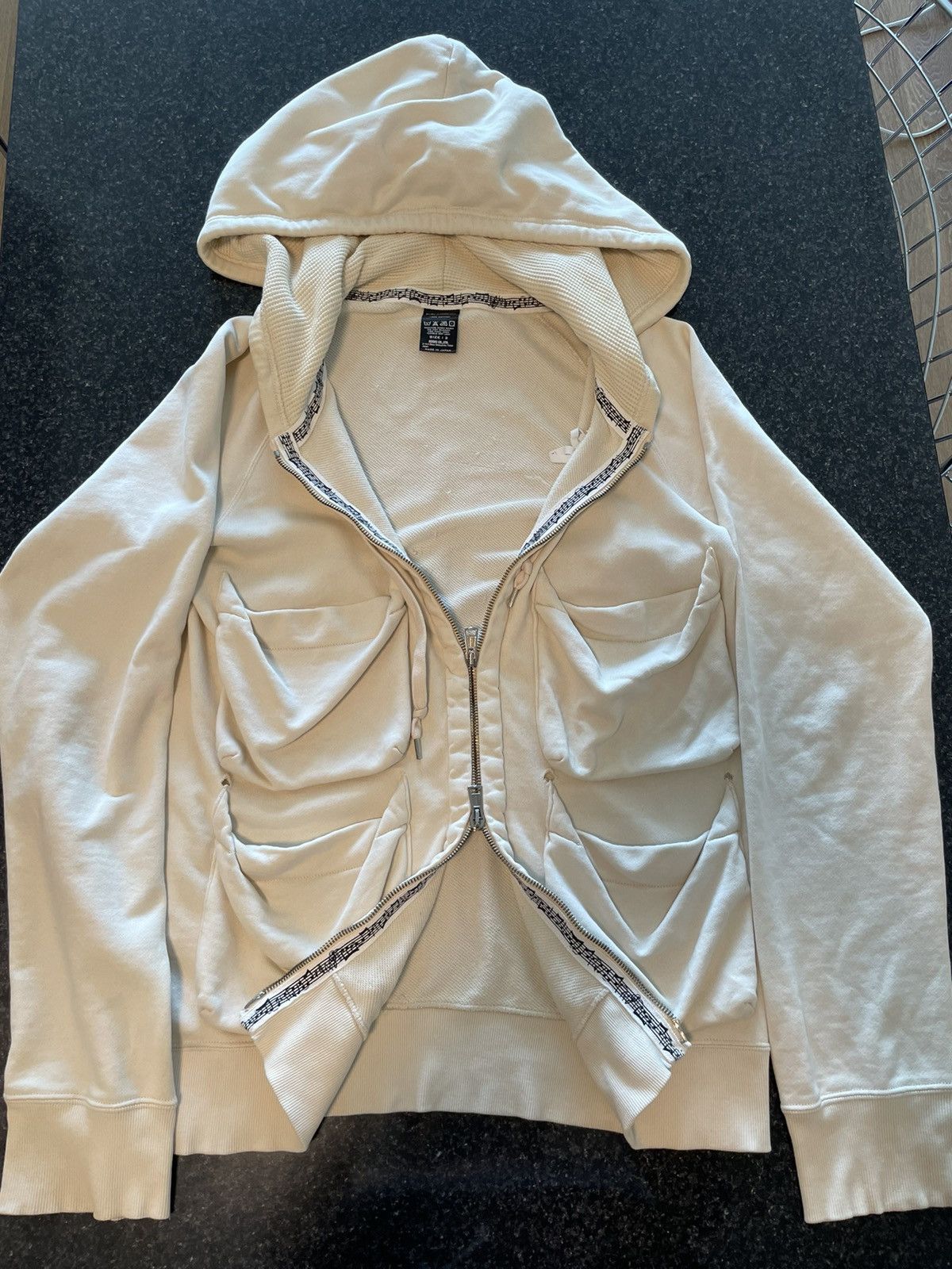 Number (N)ine Cargo Zip Hoodie Size US M / EU 48-50 / 2 - 2 Thumbnail