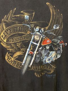 3 D Emblem Harley Davidson T Shirt