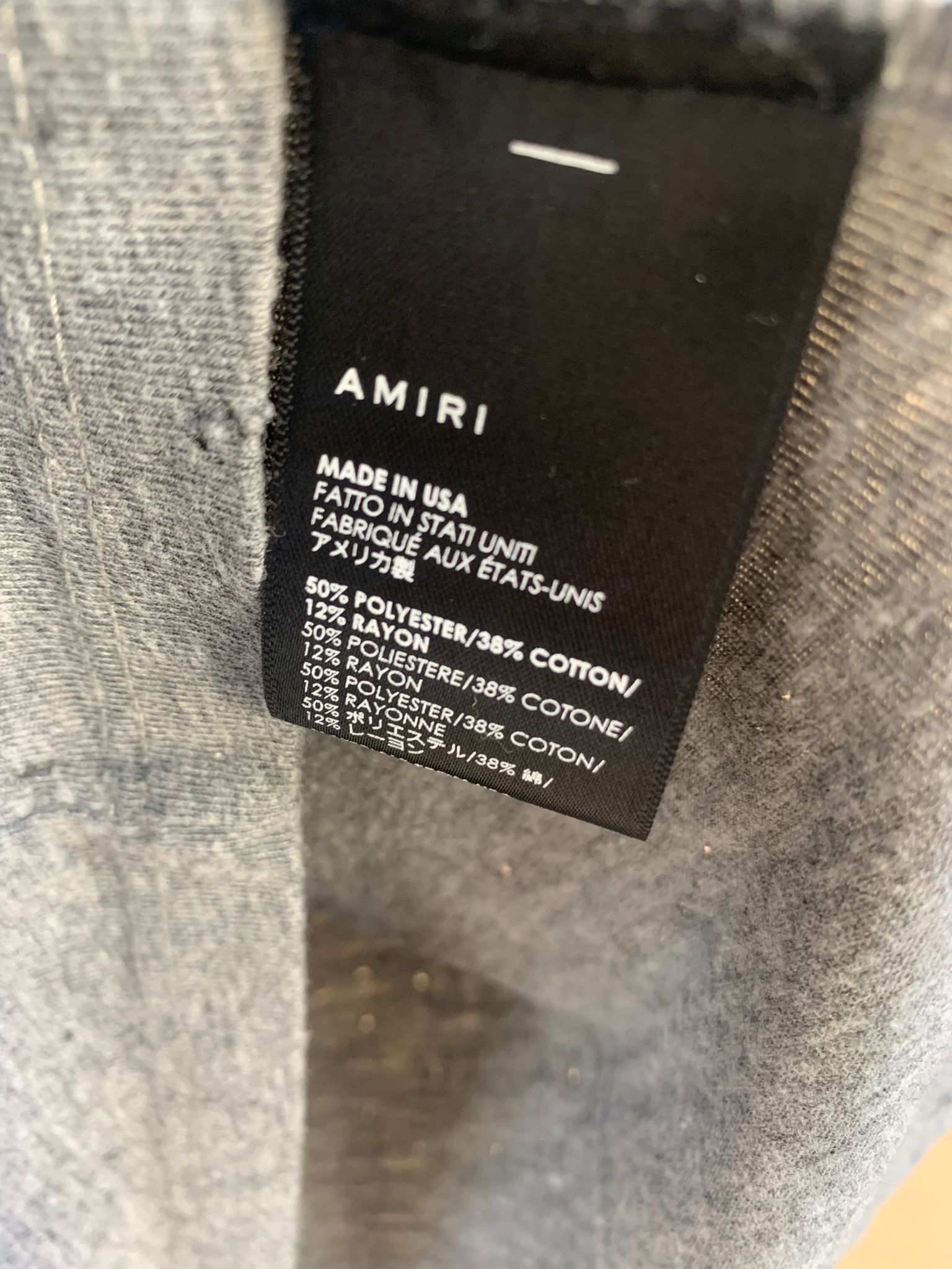 Amiri Shotgun Distressed Tee Size US M / EU 48-50 / 2 - 14 Thumbnail