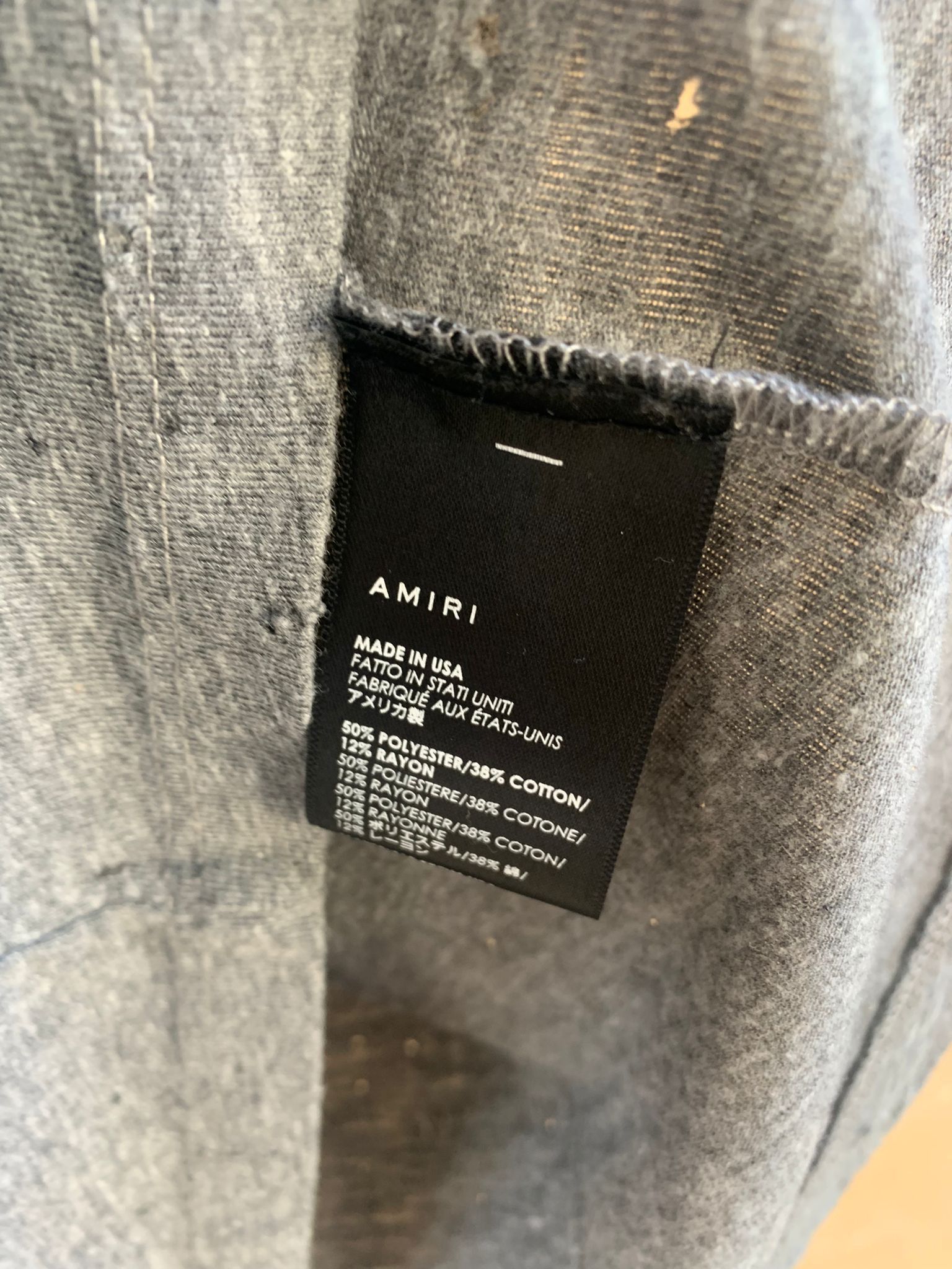 Amiri Shotgun Distressed Tee Size US M / EU 48-50 / 2 - 12 Thumbnail