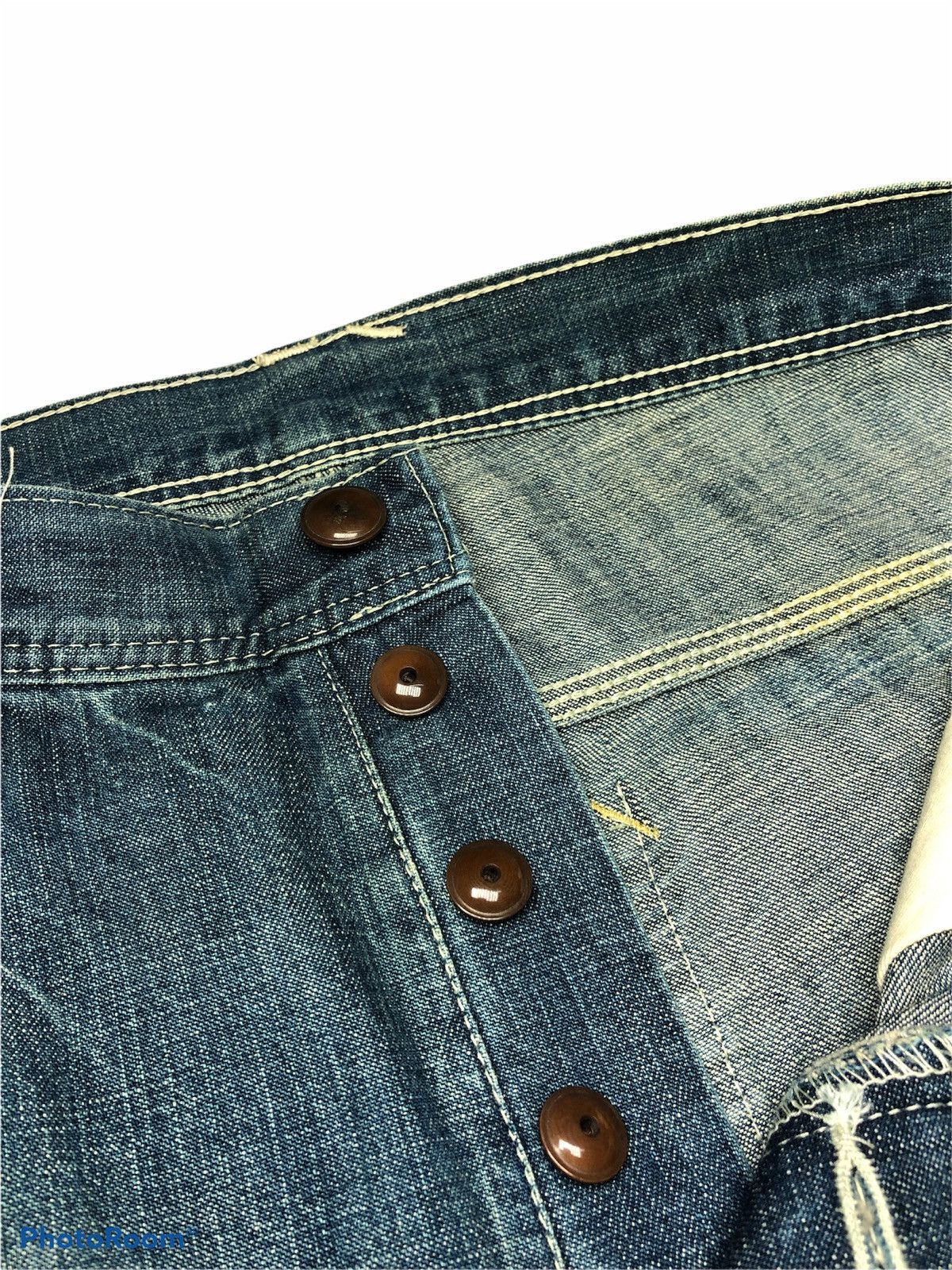 Hypebeast BAGGY⚡️⚡️MEAU CARPENTER DISTRESSED PATCHES DENIM Size US 31 - 5 Thumbnail