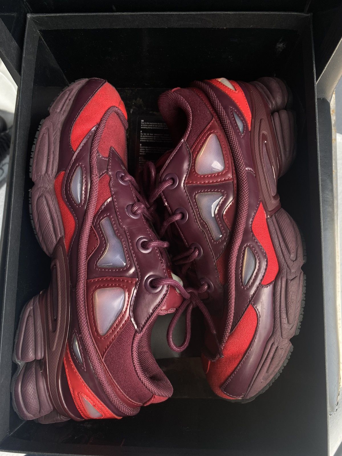 Adidas raf simons burgundy clearance