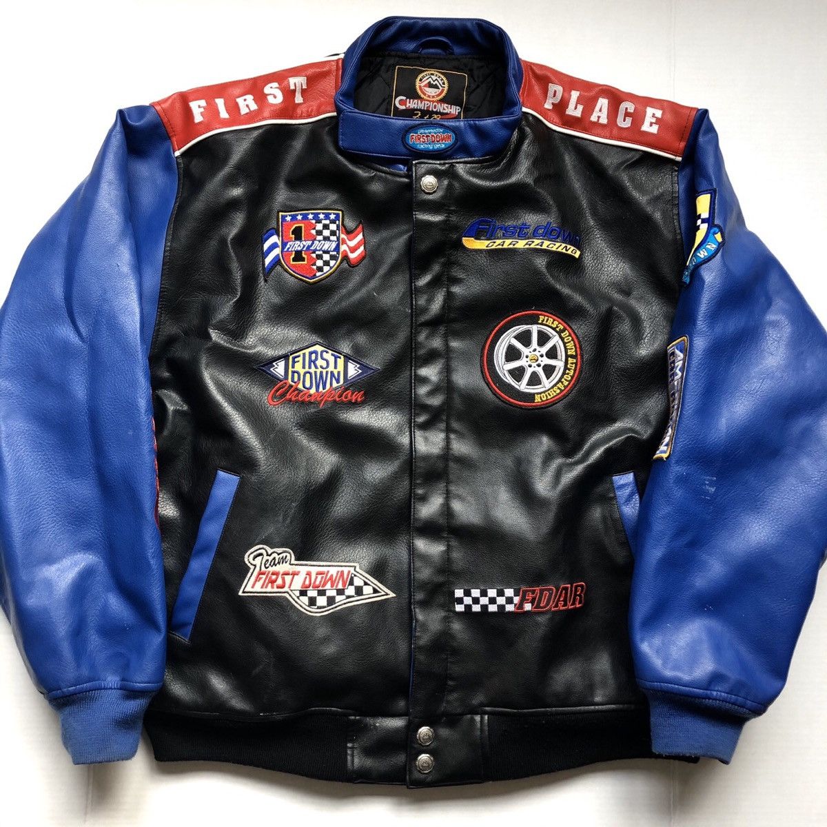 Vintage AMERICAN VINTAGE First Down Leather Jacket | Grailed