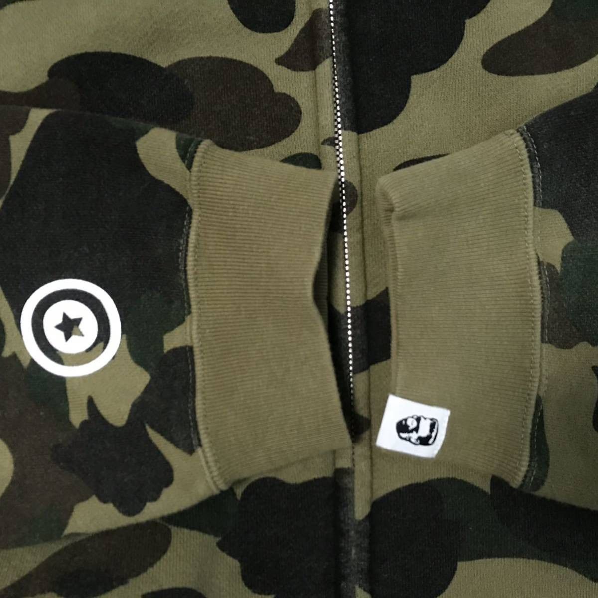Bape BAPE Early Frankentag Shark full zip hoodie 1st camo green Size US L / EU 52-54 / 3 - 6 Thumbnail