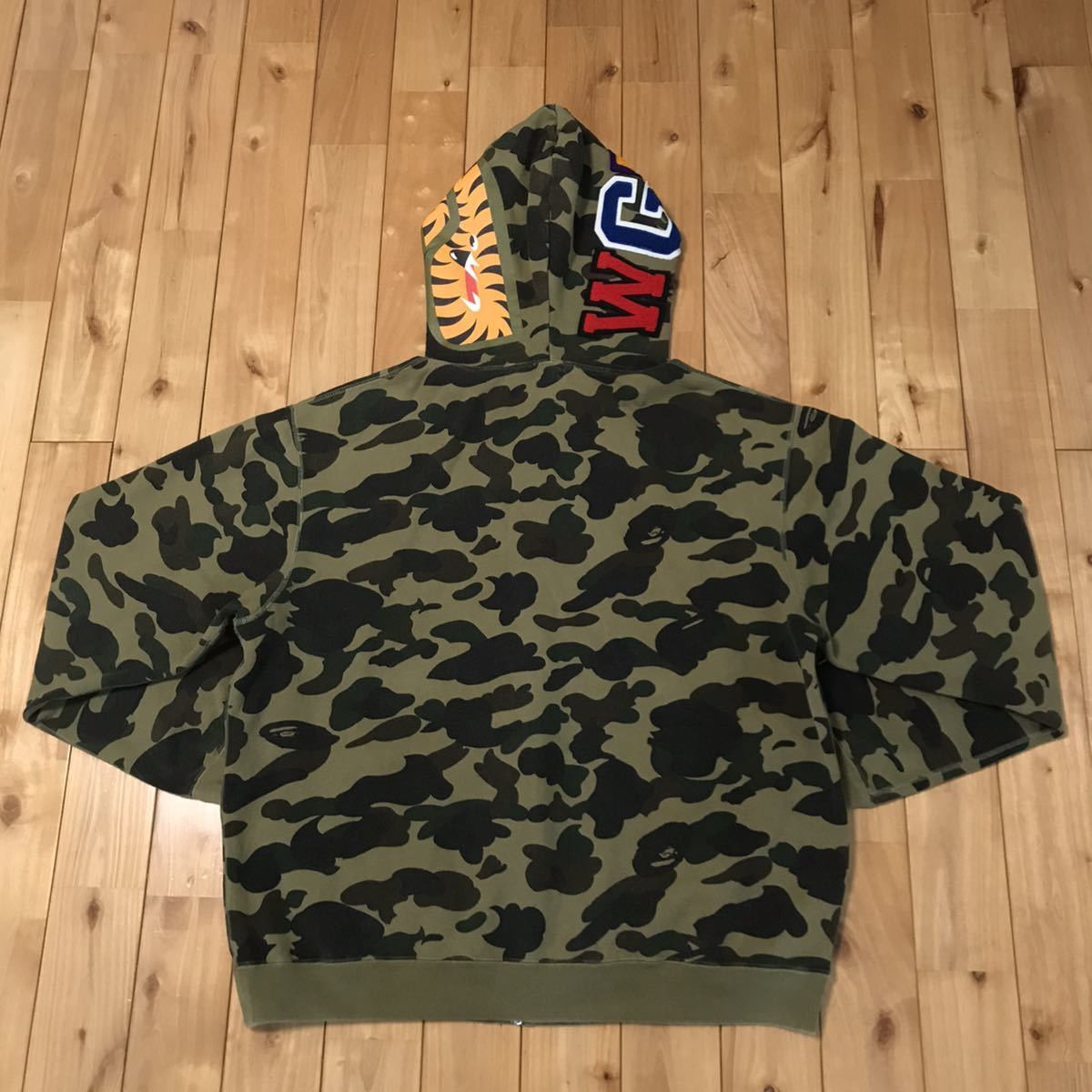 Bape BAPE Early Frankentag Shark full zip hoodie 1st camo green Size US L / EU 52-54 / 3 - 5 Thumbnail