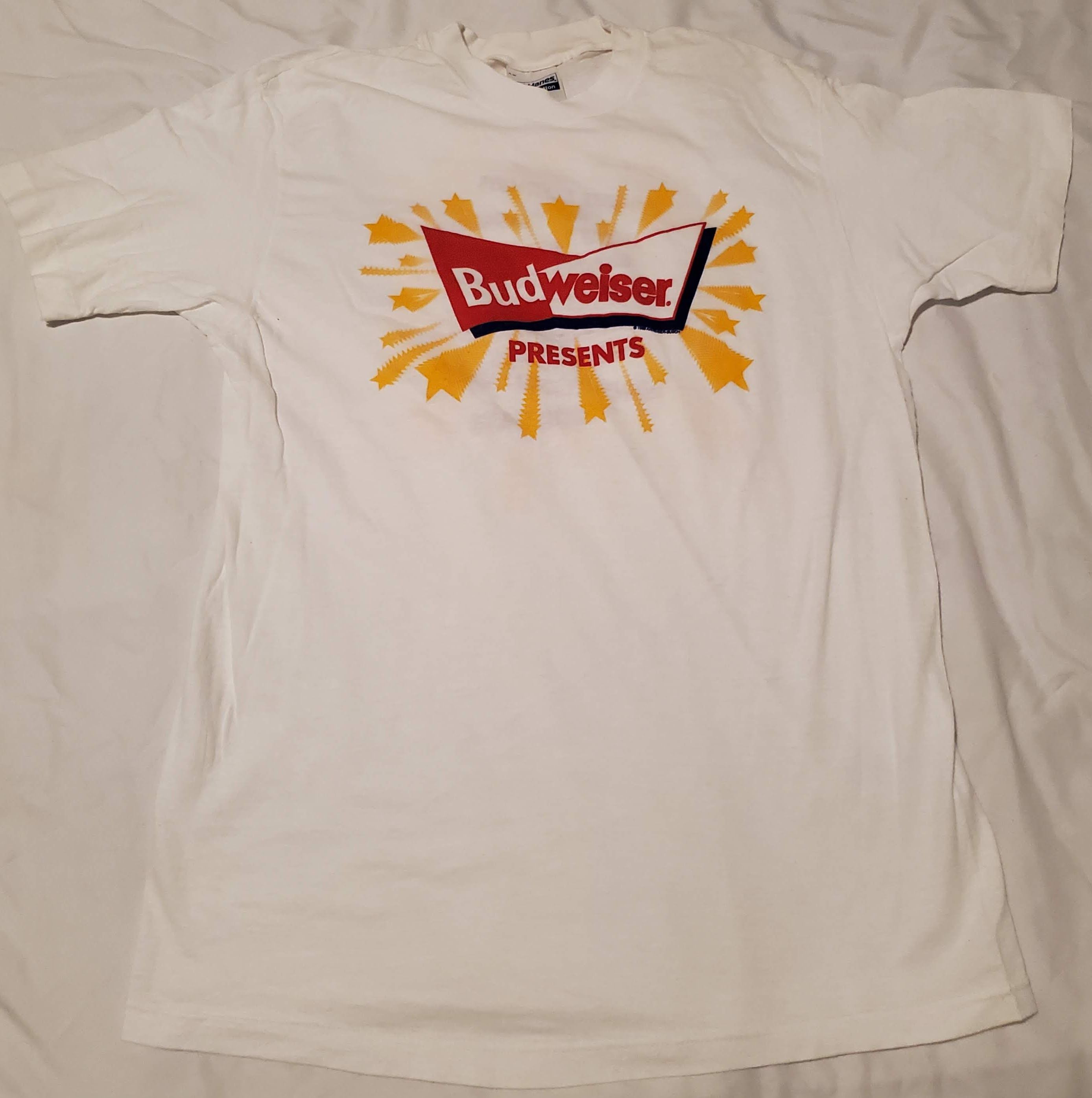 Band Tees × Vintage Budweiser Presents 1989 MC Hammer New Edition Kool Moe Dee Size US L / EU 52-54 / 3 - 1 Thumbnail