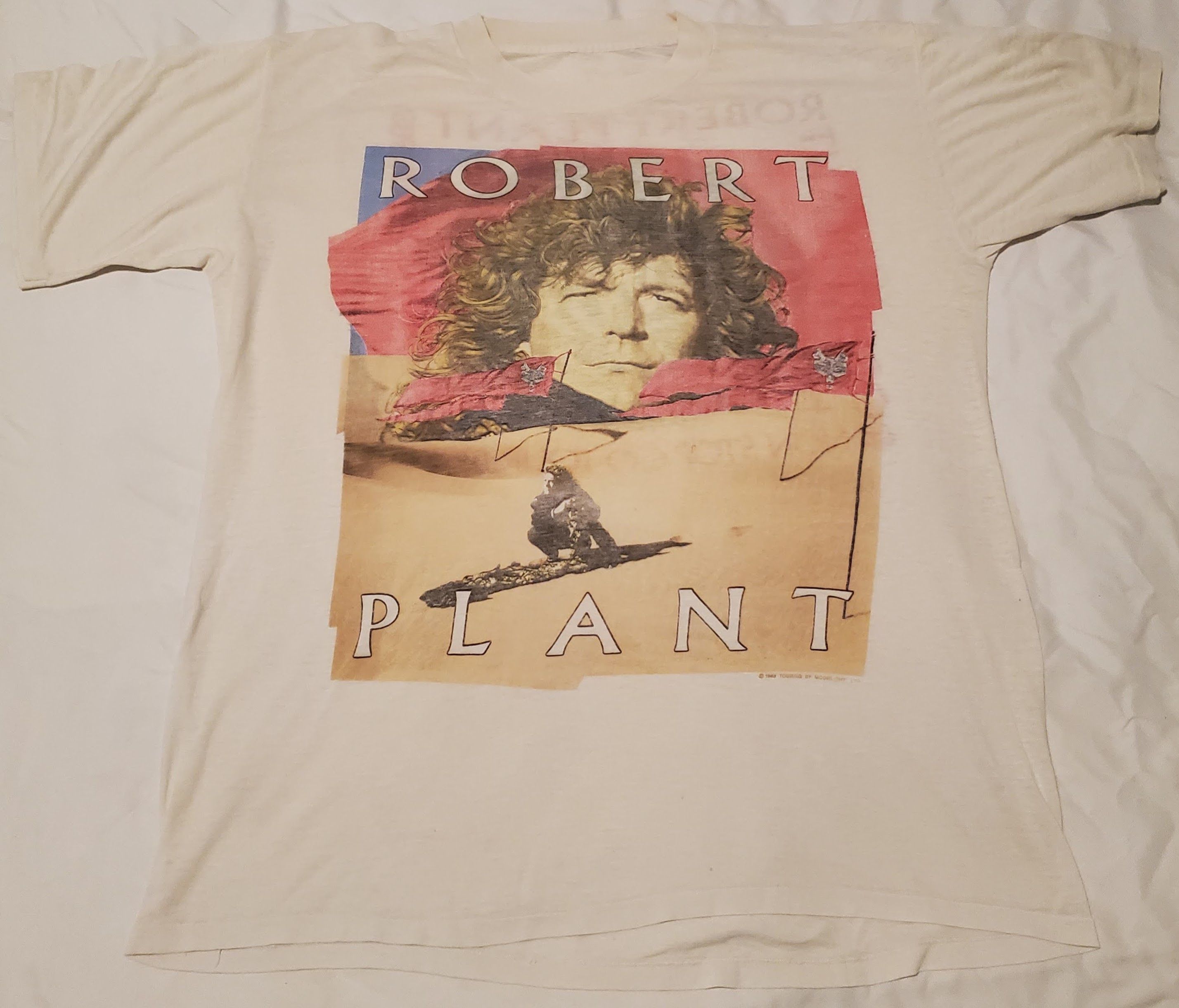 Band Tees 1988 Robert Plant Non Stop Go Tour Thin T-shirt Size US XL / EU 56 / 4 - 1 Thumbnail