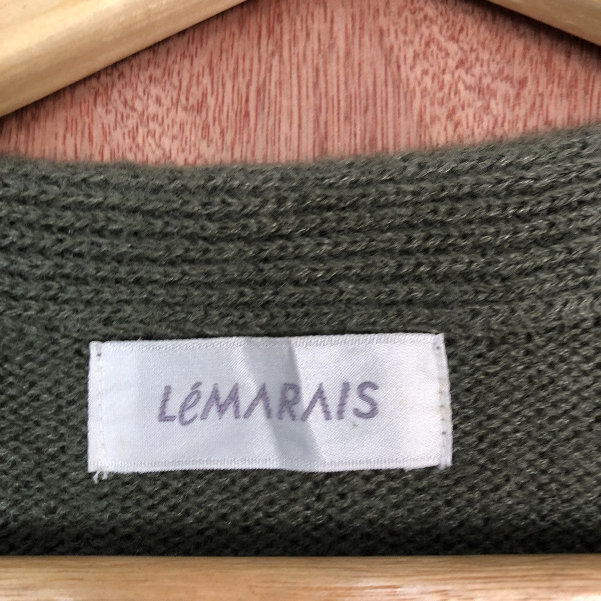 Homespun Knitwear × Japanese Brand DLL Lemorais Green Multipocket cable Knitwear #c585 Size US M / EU 48-50 / 2 - 9 Thumbnail