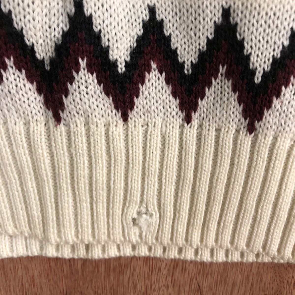 Homespun Knitwear × Japanese Brand DLL GU Japan Navajo art White Knitwear #c580 Size US L / EU 52-54 / 3 - 11 Thumbnail