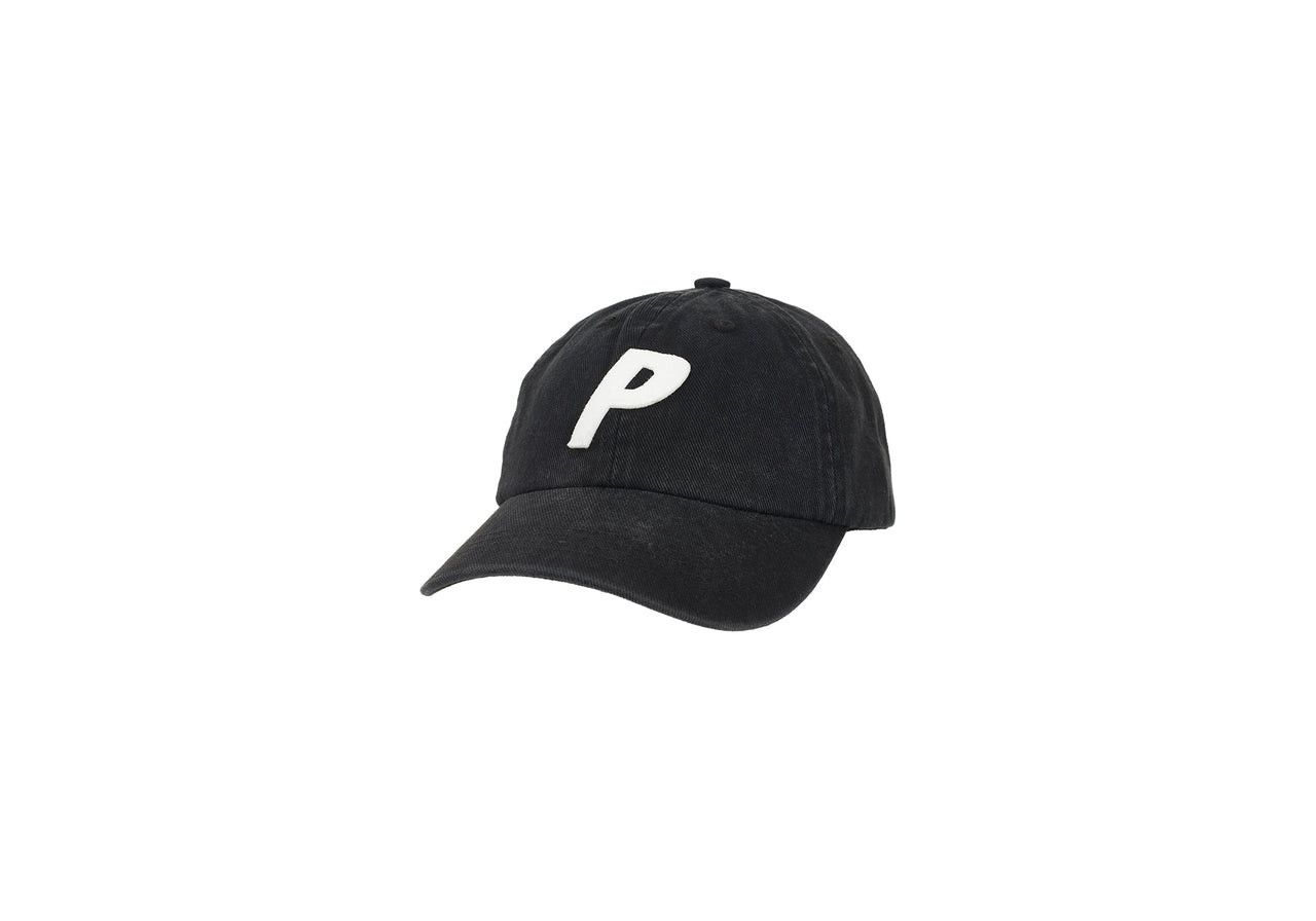 Palace Washed Twill Tri-Ferg 6-Panel Black