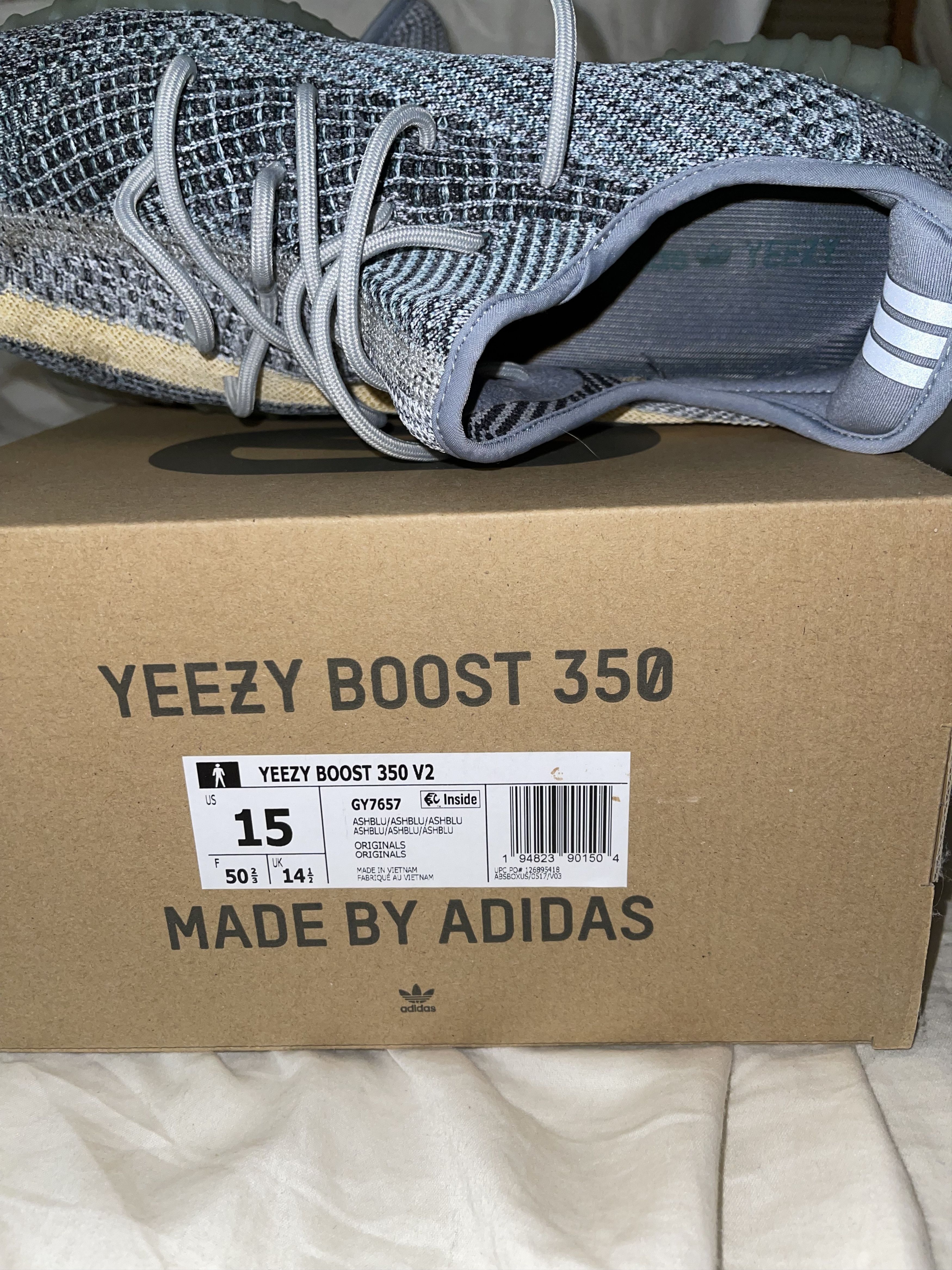 Yeezy 350 V2 - Ash Blue SIZE 15