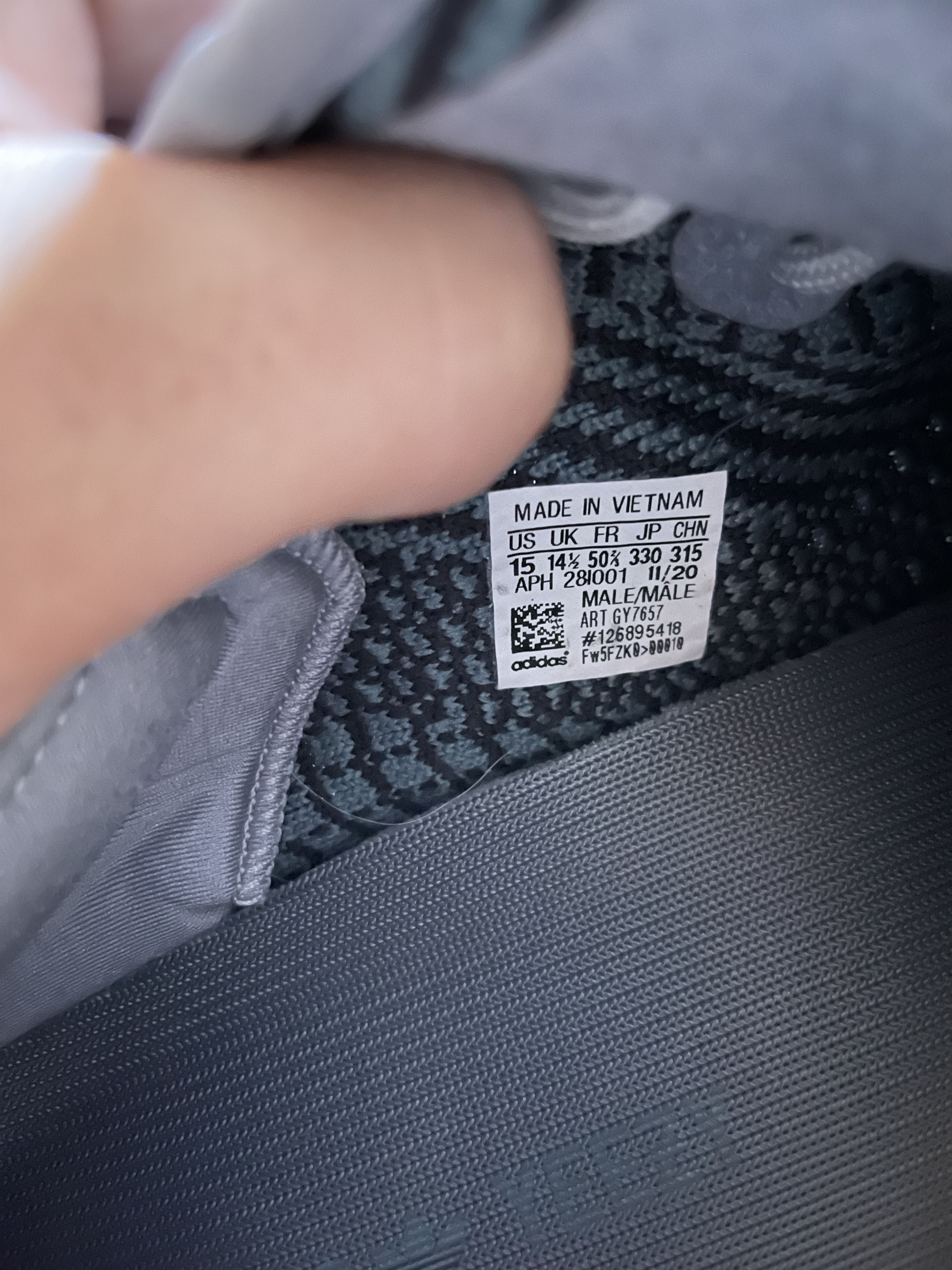 Yeezy 350 V2 - Ash Blue SIZE 15