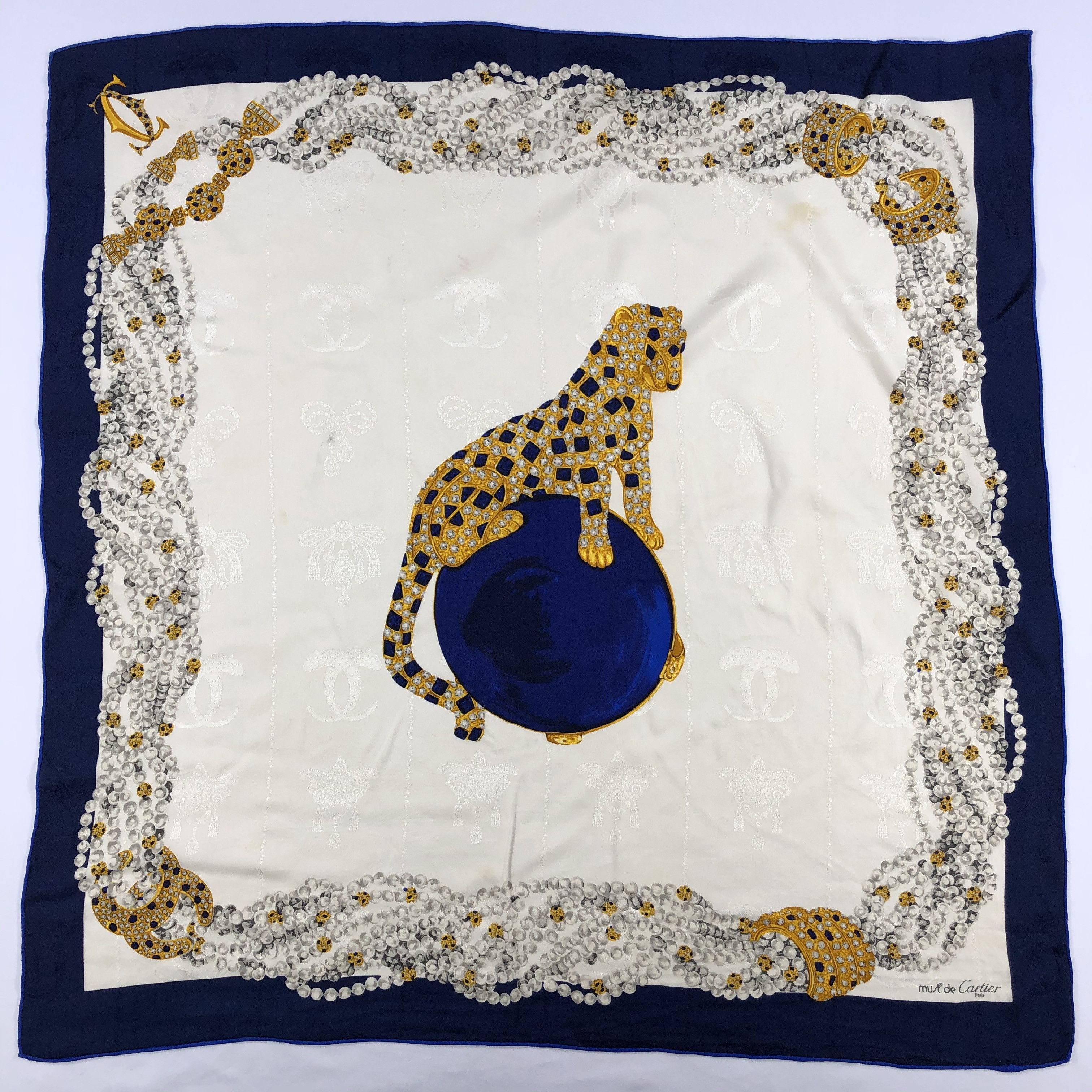 Vintage Cartier Silk Scarf