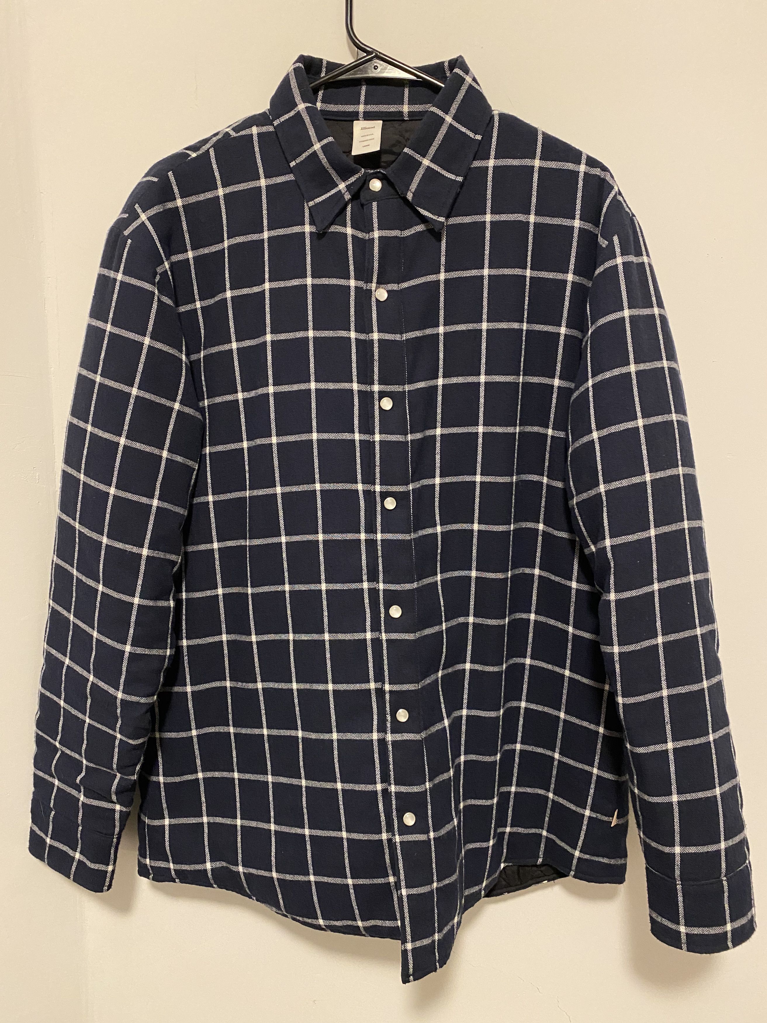 JJJJound JJJJound Quilted Snap Jacket - Navy Size US L / EU 52-54 / 3 - 2 Thumbnail