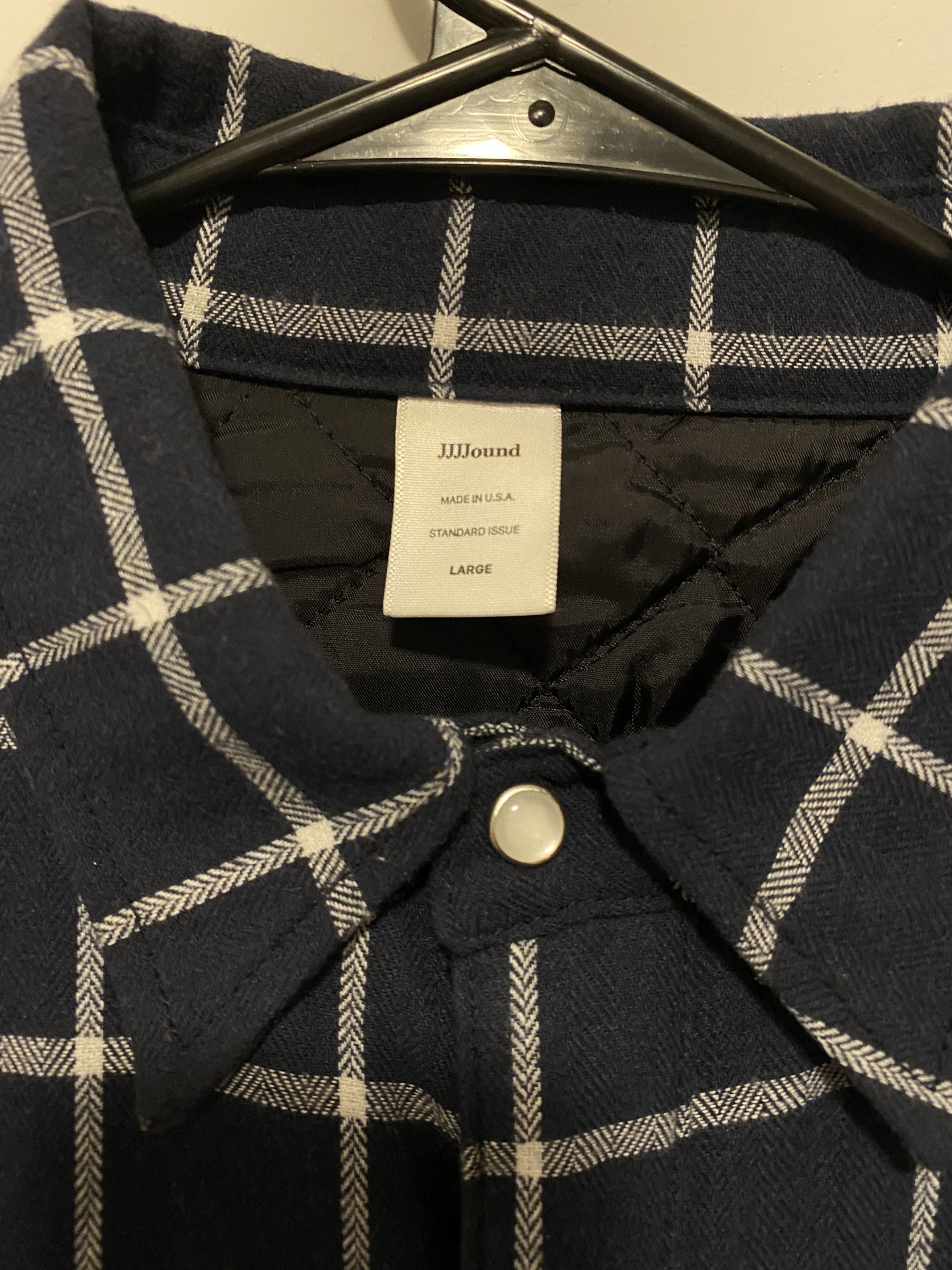 JJJJound JJJJound Quilted Snap Jacket - Navy Size US L / EU 52-54 / 3 - 3 Thumbnail