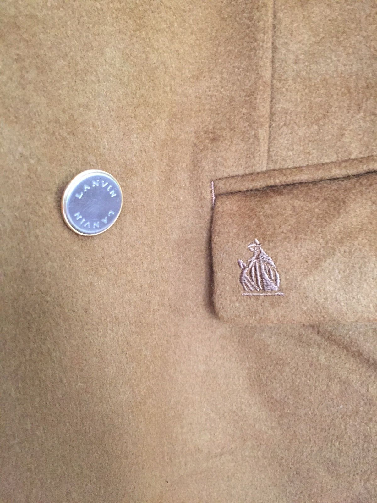Lanvin SICK🔥90s Lanvin Gold Button Gold Blazer Coat Size US L / EU 52-54 / 3 - 4 Thumbnail