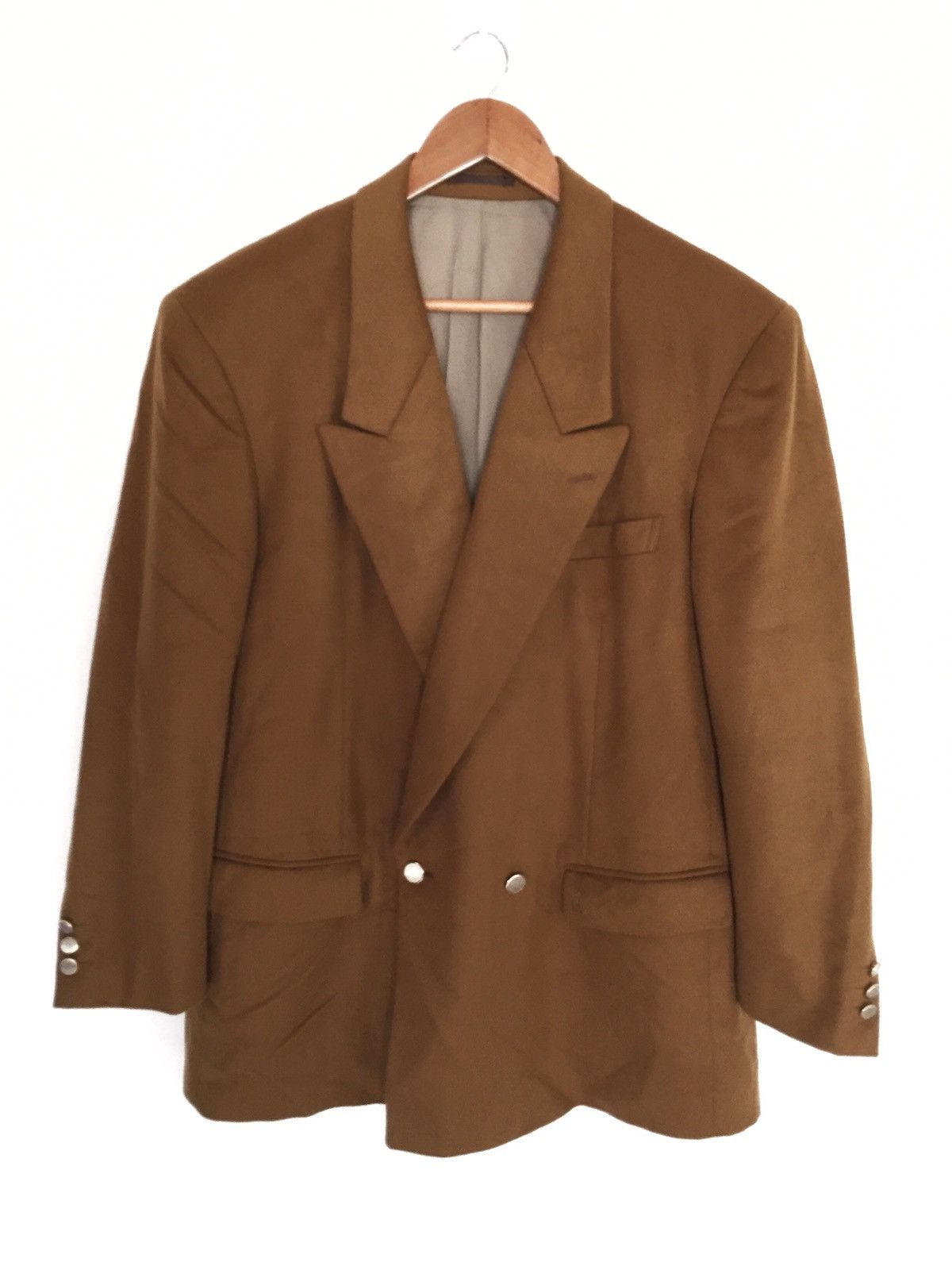 Lanvin SICK🔥90s Lanvin Gold Button Gold Blazer Coat Size US L / EU 52-54 / 3 - 1 Thumbnail