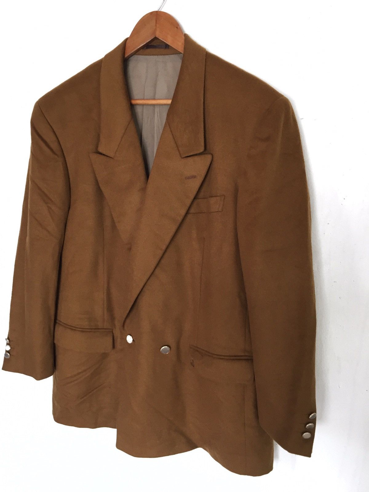Lanvin SICK🔥90s Lanvin Gold Button Gold Blazer Coat Size US L / EU 52-54 / 3 - 3 Thumbnail