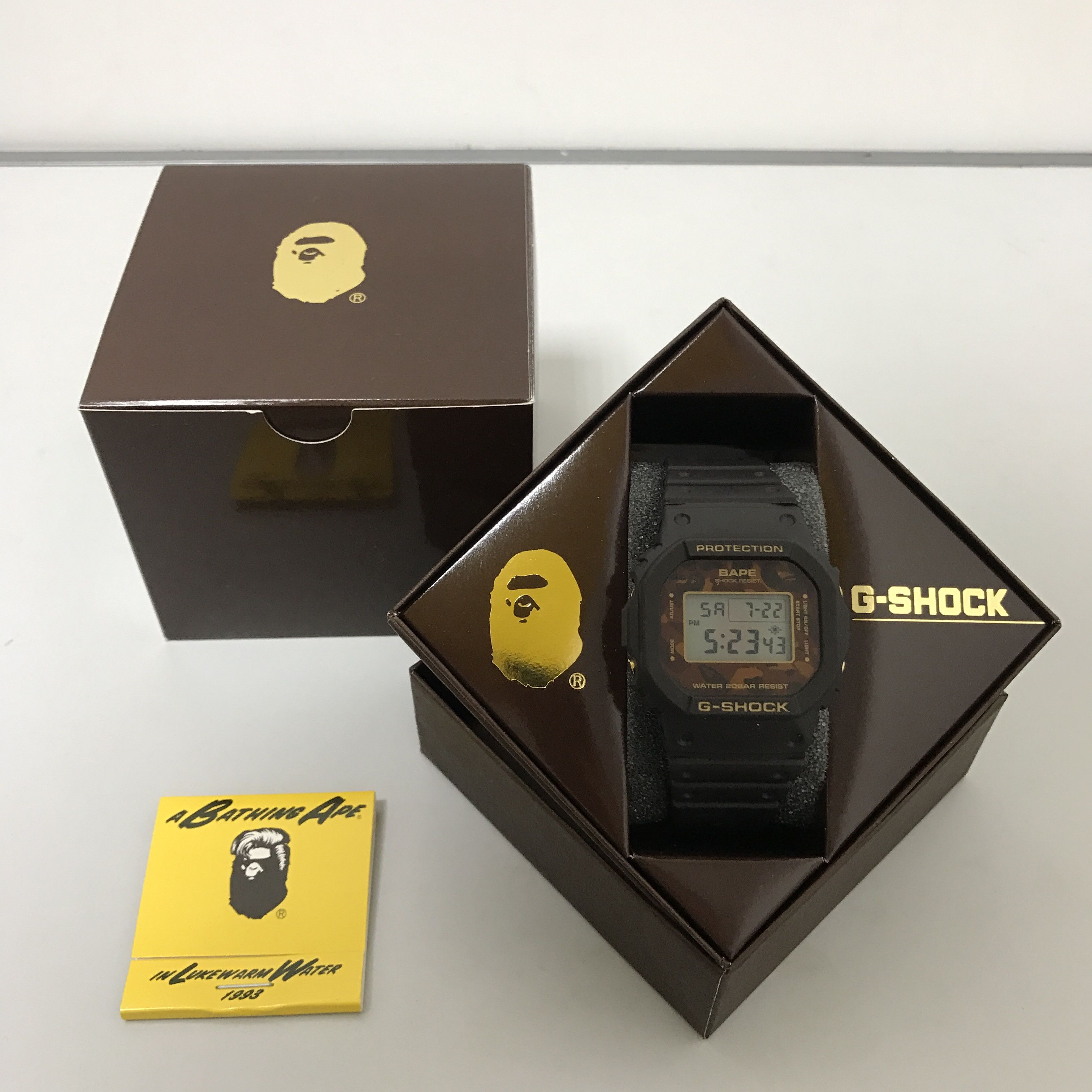 Bape Casio G Shock x BAPE Brown Camo DW-5600 2000pcs Limited