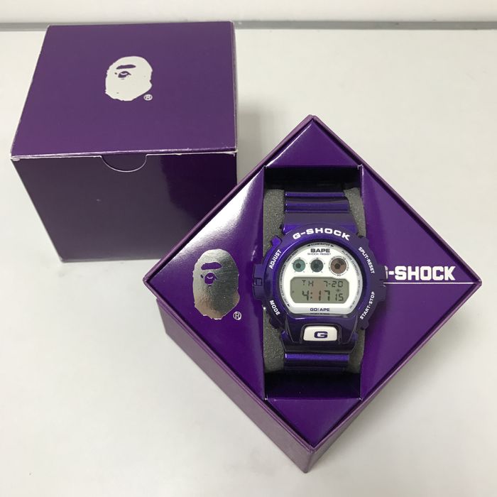 Bape Casio G Shock x BAPE Purple DW-6900 1000pcs Limited Edition