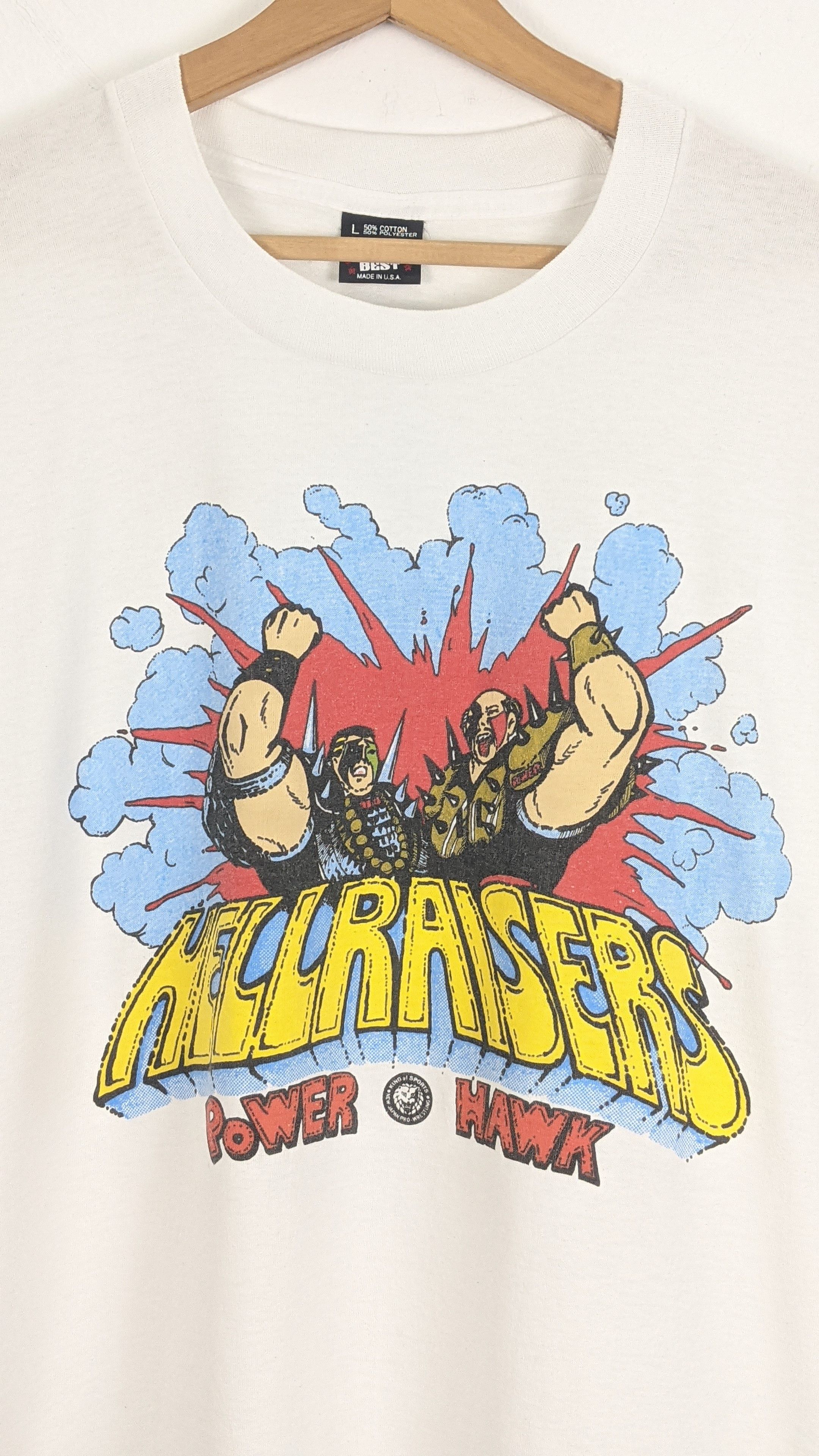 WWF Vintage Hellraisers WWF Wrestling Shirt Size US L / EU 52-54 / 3 - 2 Thumbnail