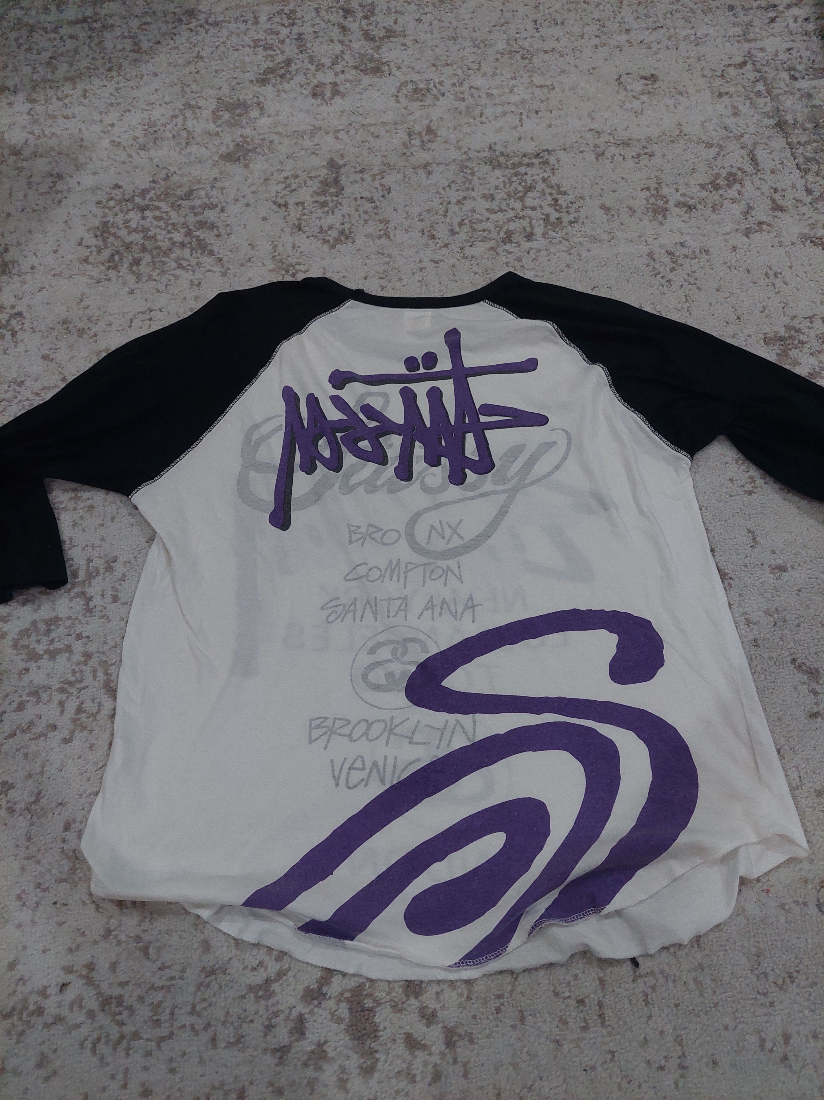 Stussy Raglan T Shirt | Grailed
