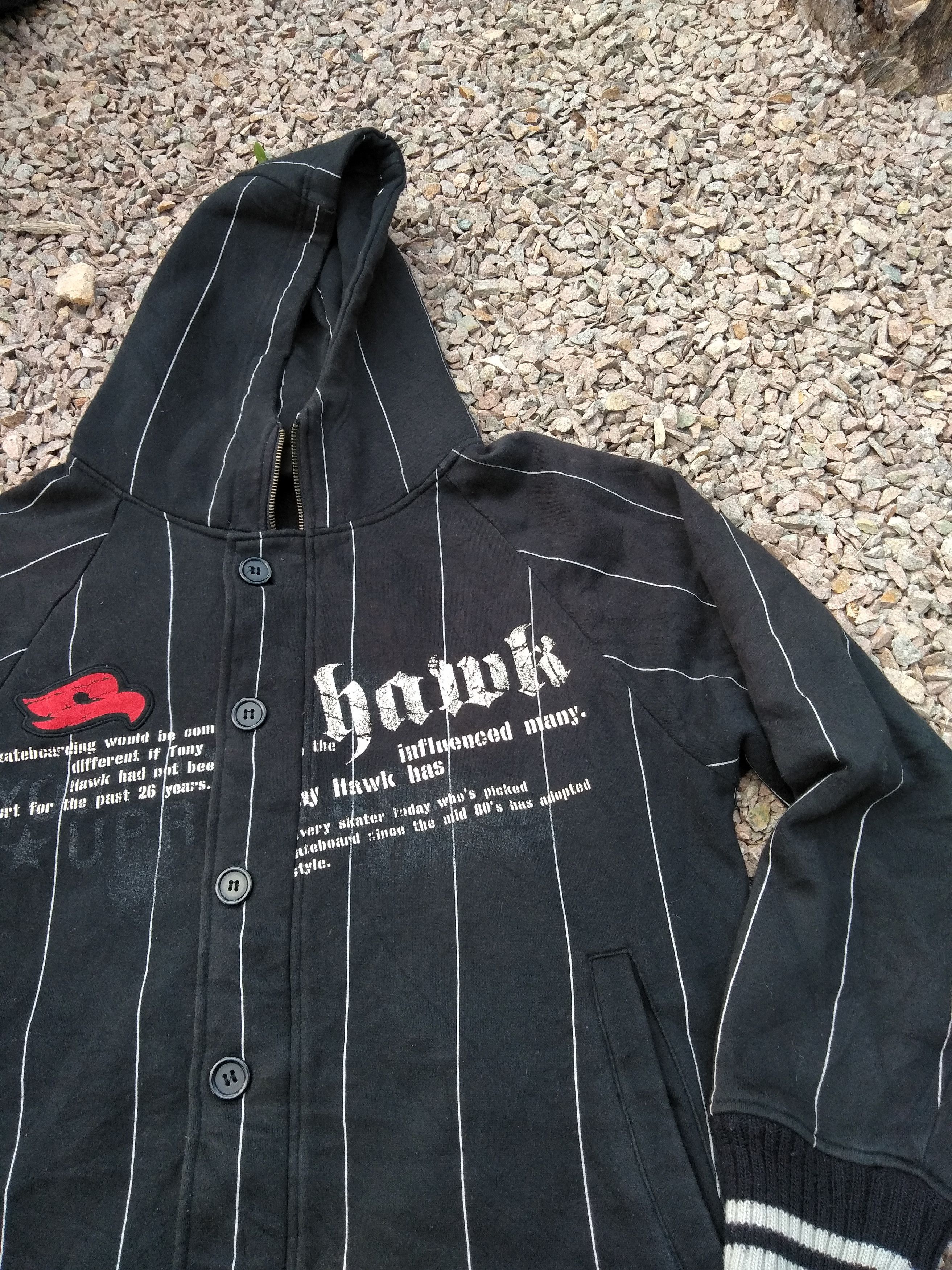 Tony Hawk Y2K 2000s MILLENIUM HAWK SKATEBOARDING VARSITY JACKETS Size US L / EU 52-54 / 3 - 3 Thumbnail