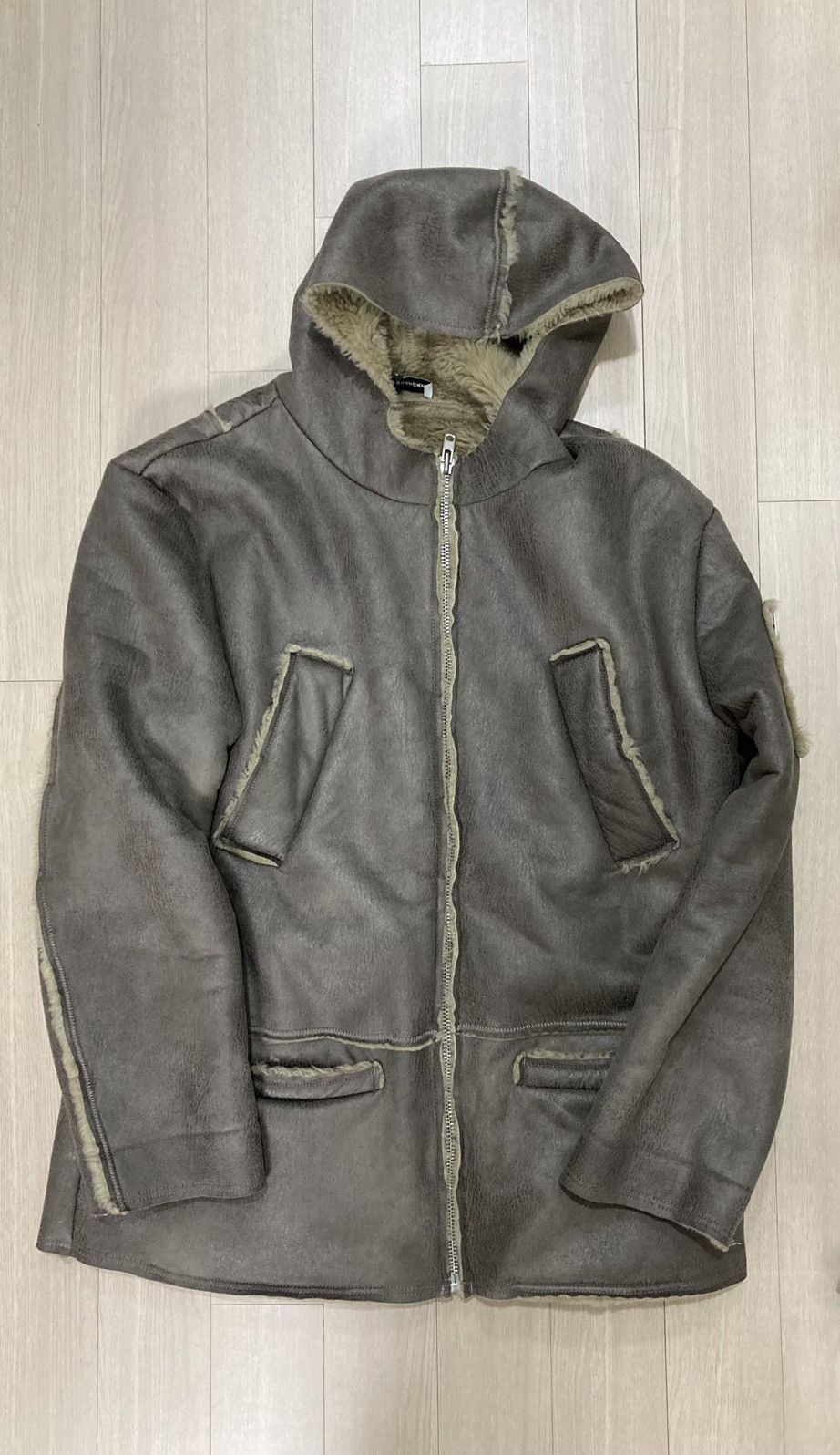 Gosha Rubchinskiy Gosha Rubchinskiy hooded sheepskin jacket Grailed