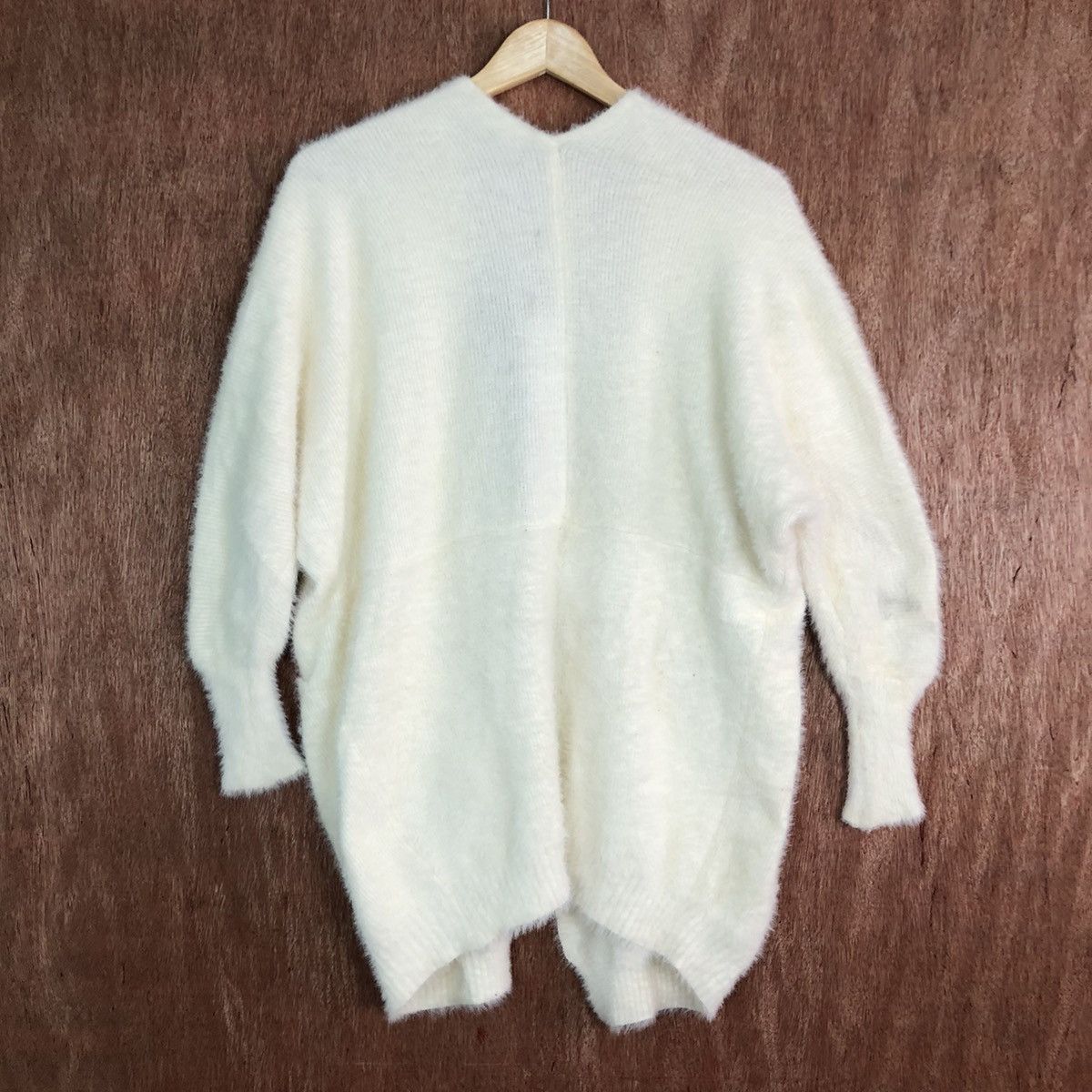 Homespun Knitwear Japan Brand White Mohair Shag Shaggy Knitwear #c408 Size US L / EU 52-54 / 3 - 8 Thumbnail