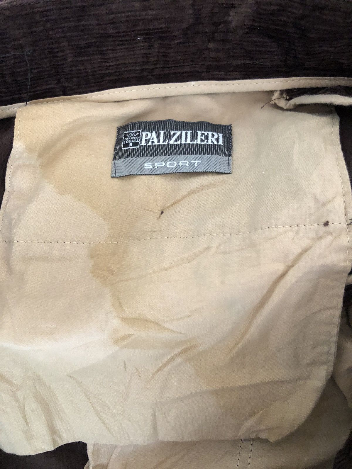 Pal Zileri Vintage 90s Pal Zileri Dark Brown Corduroy Trouser Pant Size US 34 / EU 50 - 21 Thumbnail