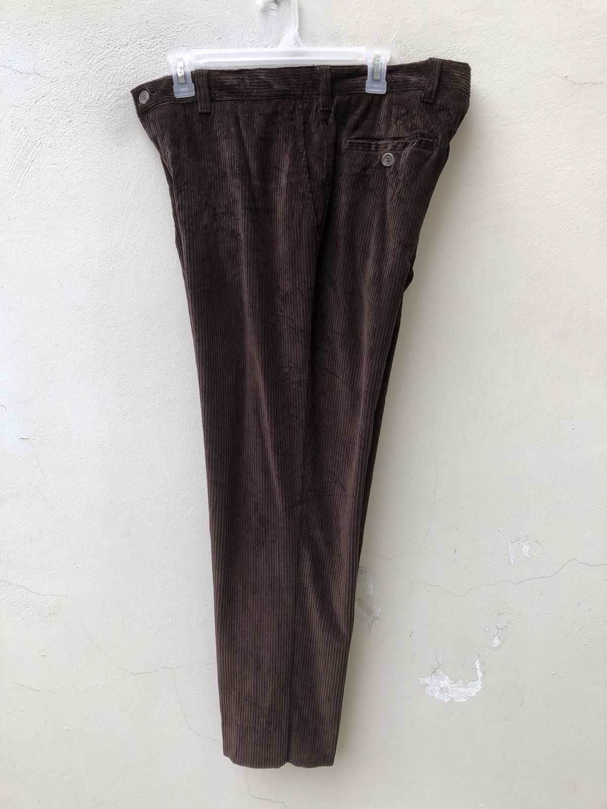 Pal Zileri Vintage 90s Pal Zileri Dark Brown Corduroy Trouser Pant Size US 34 / EU 50 - 20 Thumbnail
