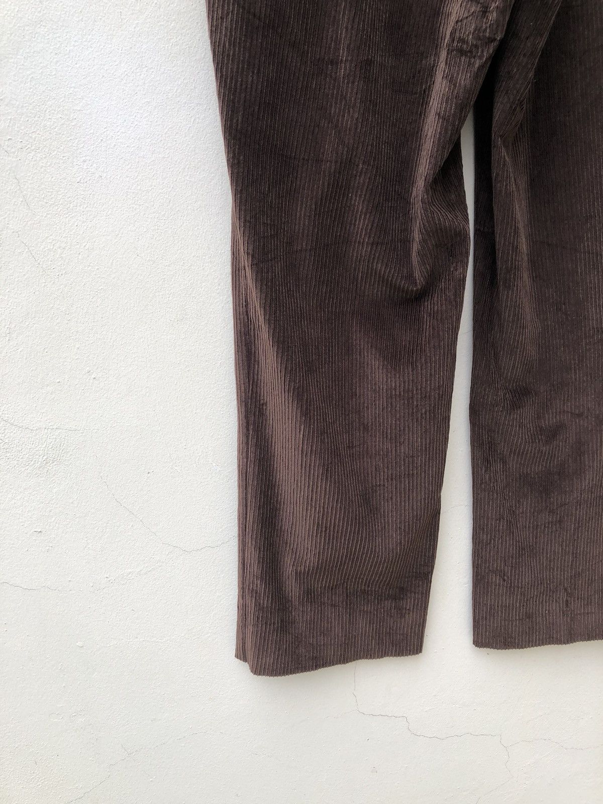 Pal Zileri Vintage 90s Pal Zileri Dark Brown Corduroy Trouser Pant Size US 34 / EU 50 - 16 Thumbnail