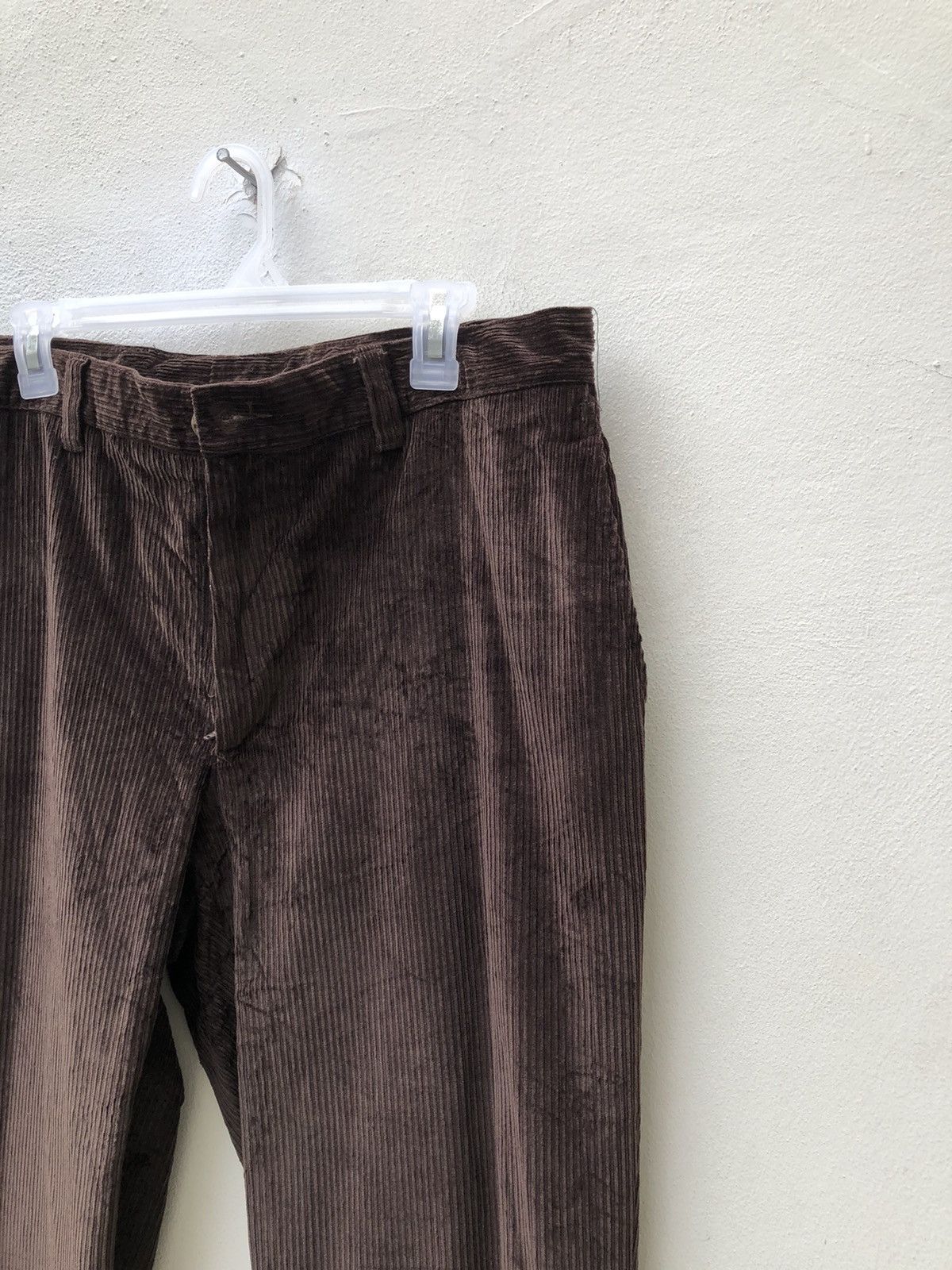 Pal Zileri Vintage 90s Pal Zileri Dark Brown Corduroy Trouser Pant Size US 34 / EU 50 - 11 Thumbnail