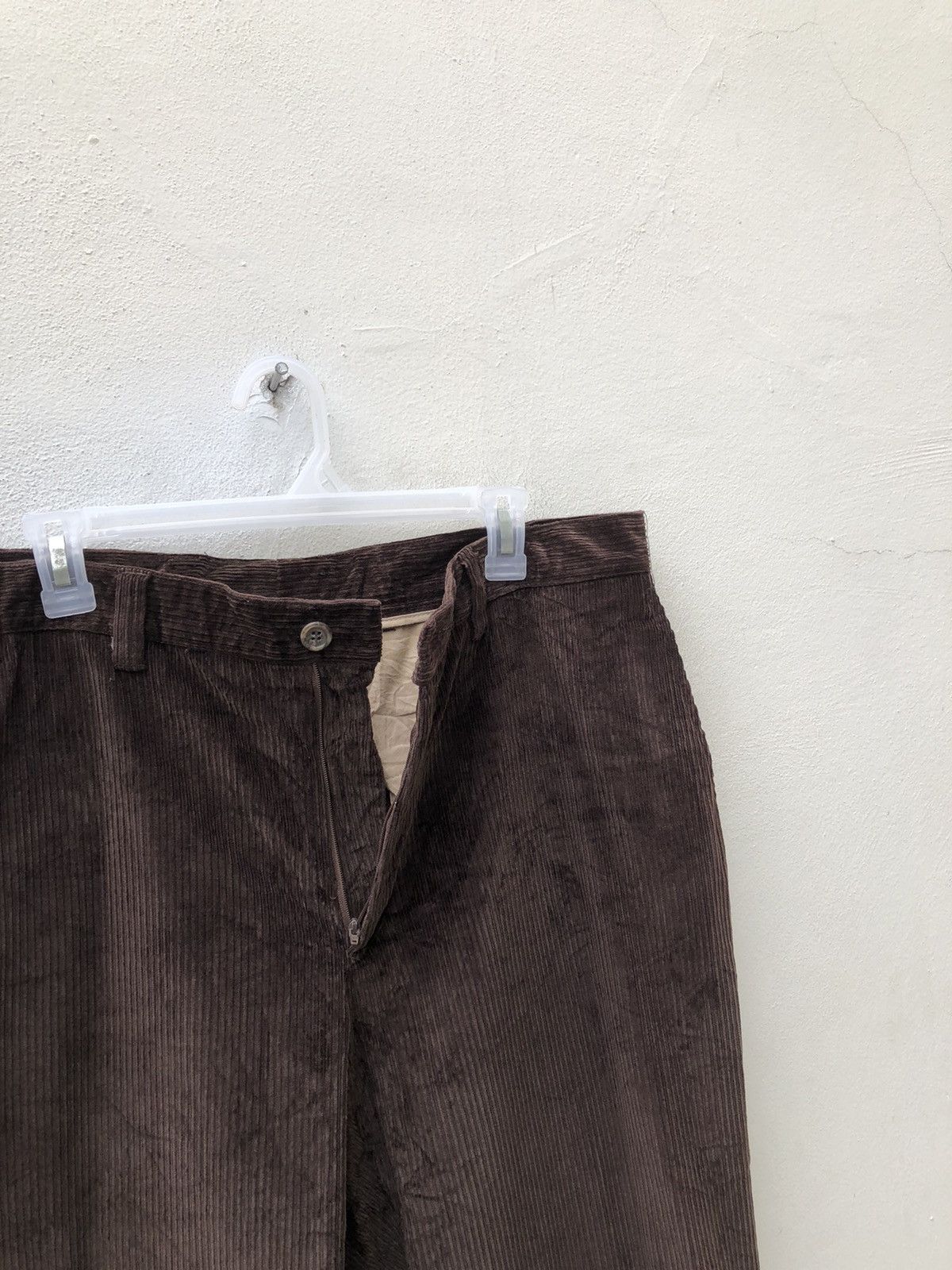 Pal Zileri Vintage 90s Pal Zileri Dark Brown Corduroy Trouser Pant Size US 34 / EU 50 - 8 Thumbnail
