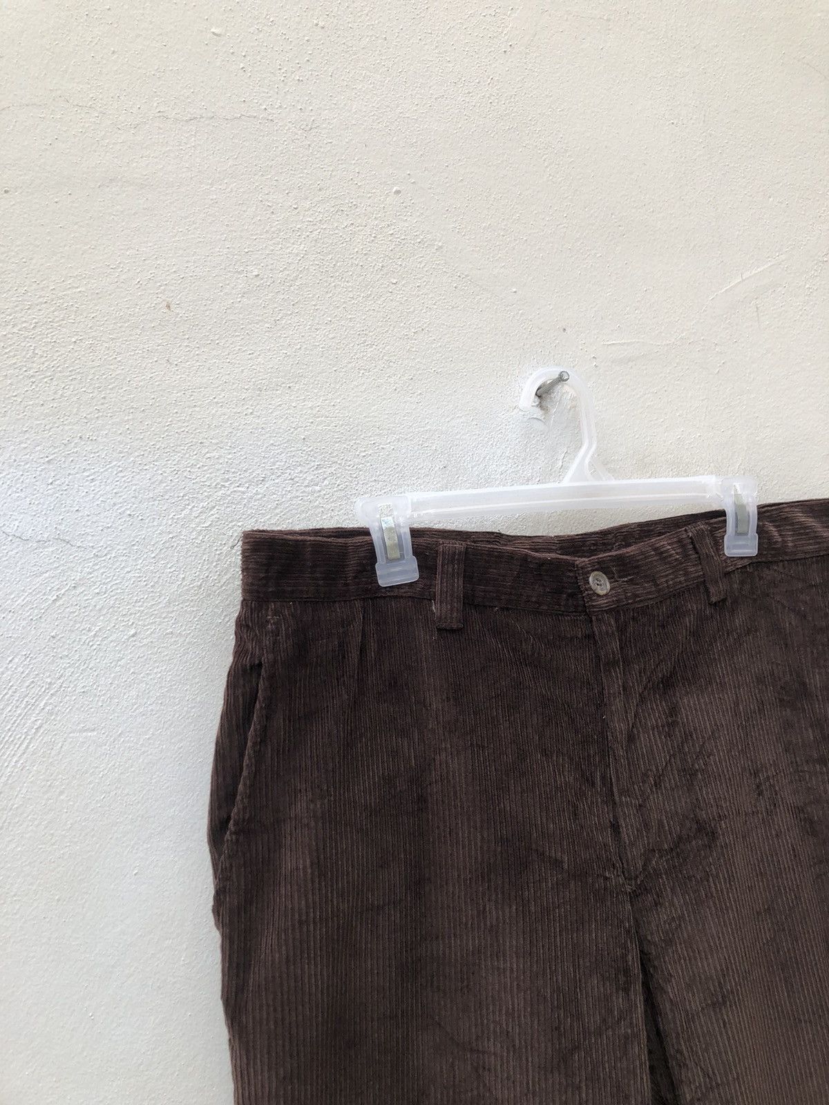 Pal Zileri Vintage 90s Pal Zileri Dark Brown Corduroy Trouser Pant Size US 34 / EU 50 - 7 Thumbnail