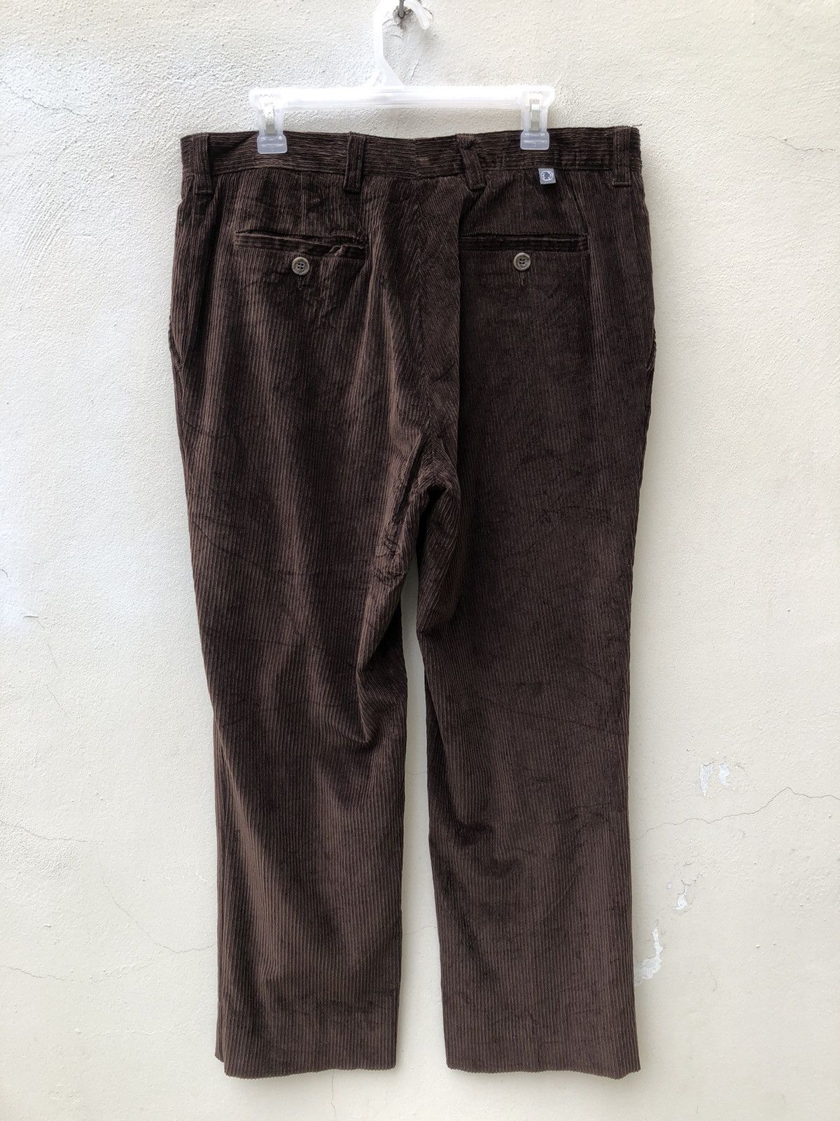 Pal Zileri Vintage 90s Pal Zileri Dark Brown Corduroy Trouser Pant Size US 34 / EU 50 - 14 Thumbnail
