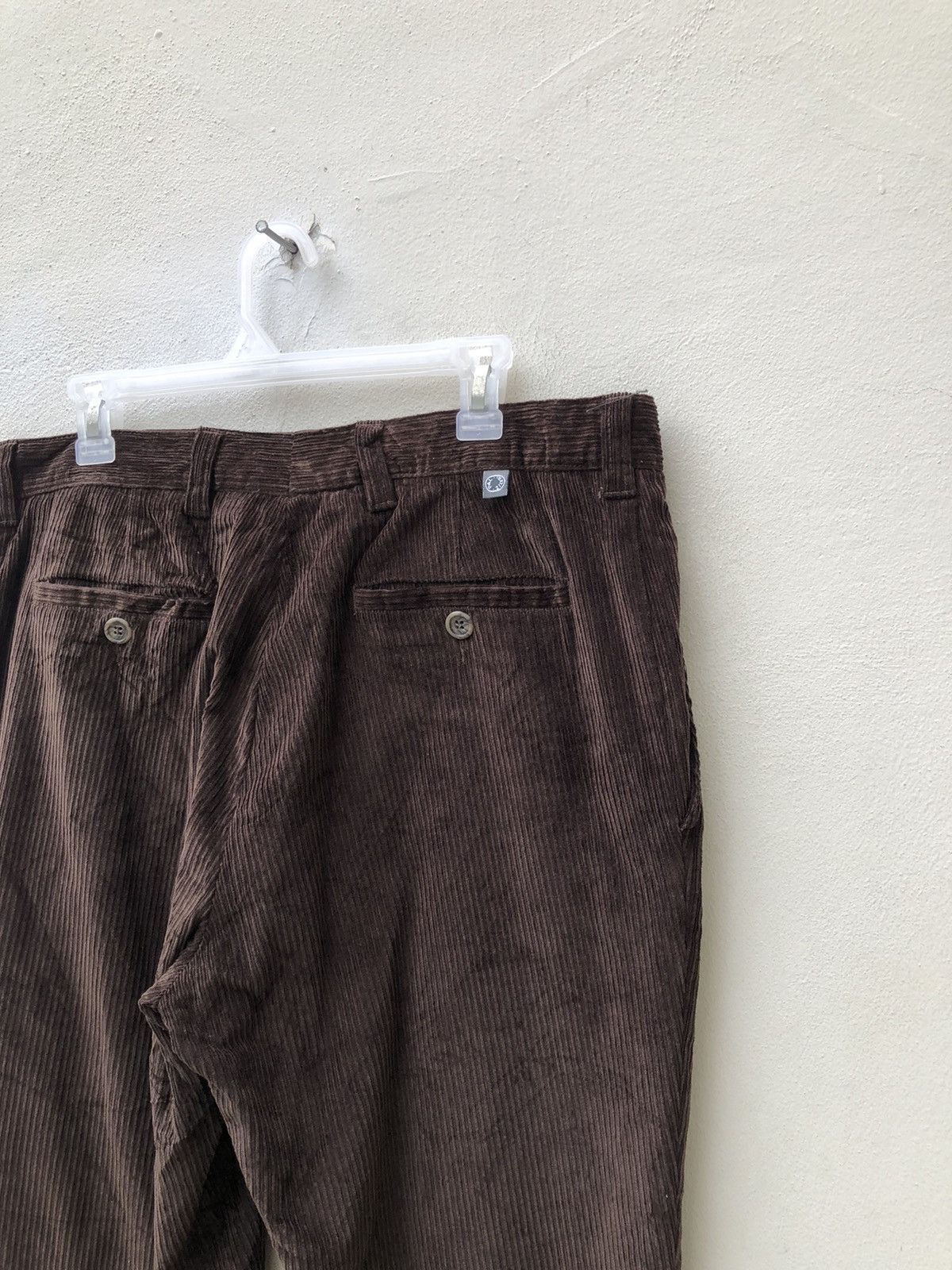 Pal Zileri Vintage 90s Pal Zileri Dark Brown Corduroy Trouser Pant Size US 34 / EU 50 - 17 Thumbnail