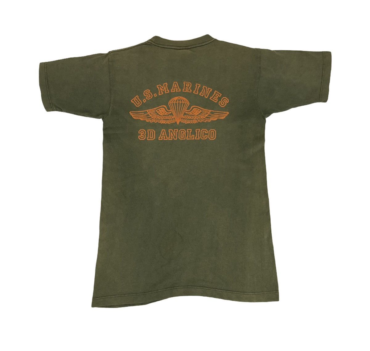 Vintage Vintage US Marine 3D Anglico Airborne Corps Military Tee | Grailed