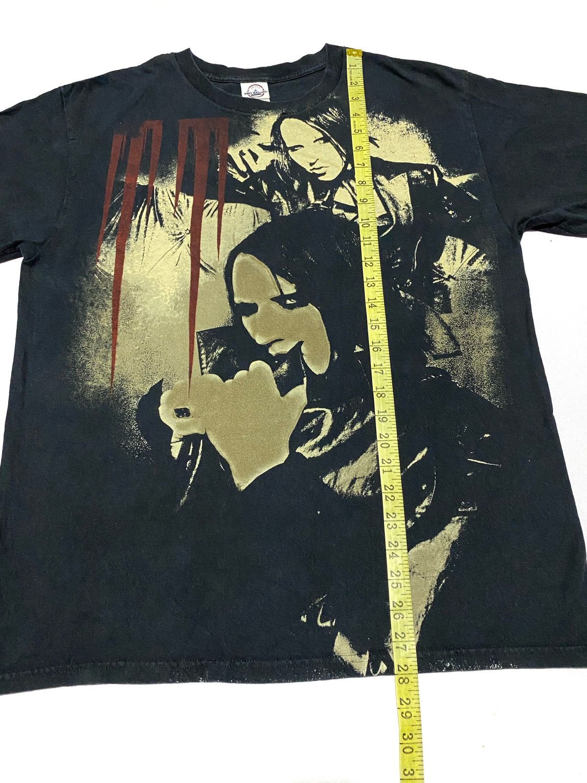 Band Tees × Marilyn Manson × Vintage Vintage Marilyn Manson Overprint Tee Size US L / EU 52-54 / 3 - 9 Thumbnail