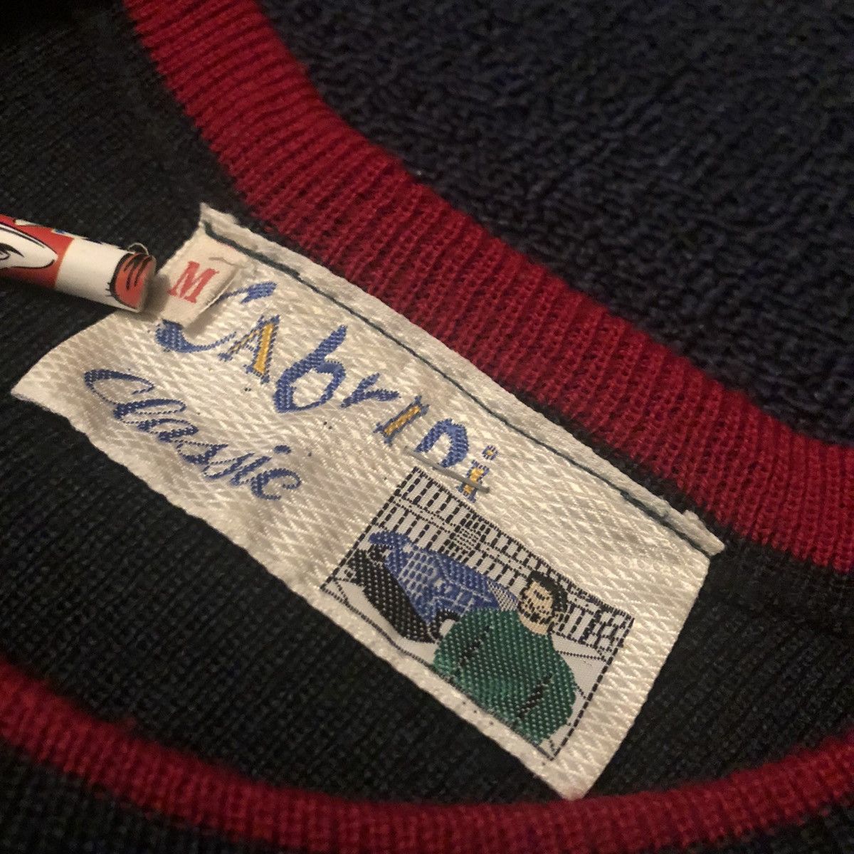 Handmade Vintage 80s Cabrini Classic Ireland Made Stripe Knit Sweater Size US M / EU 48-50 / 2 - 4 Thumbnail