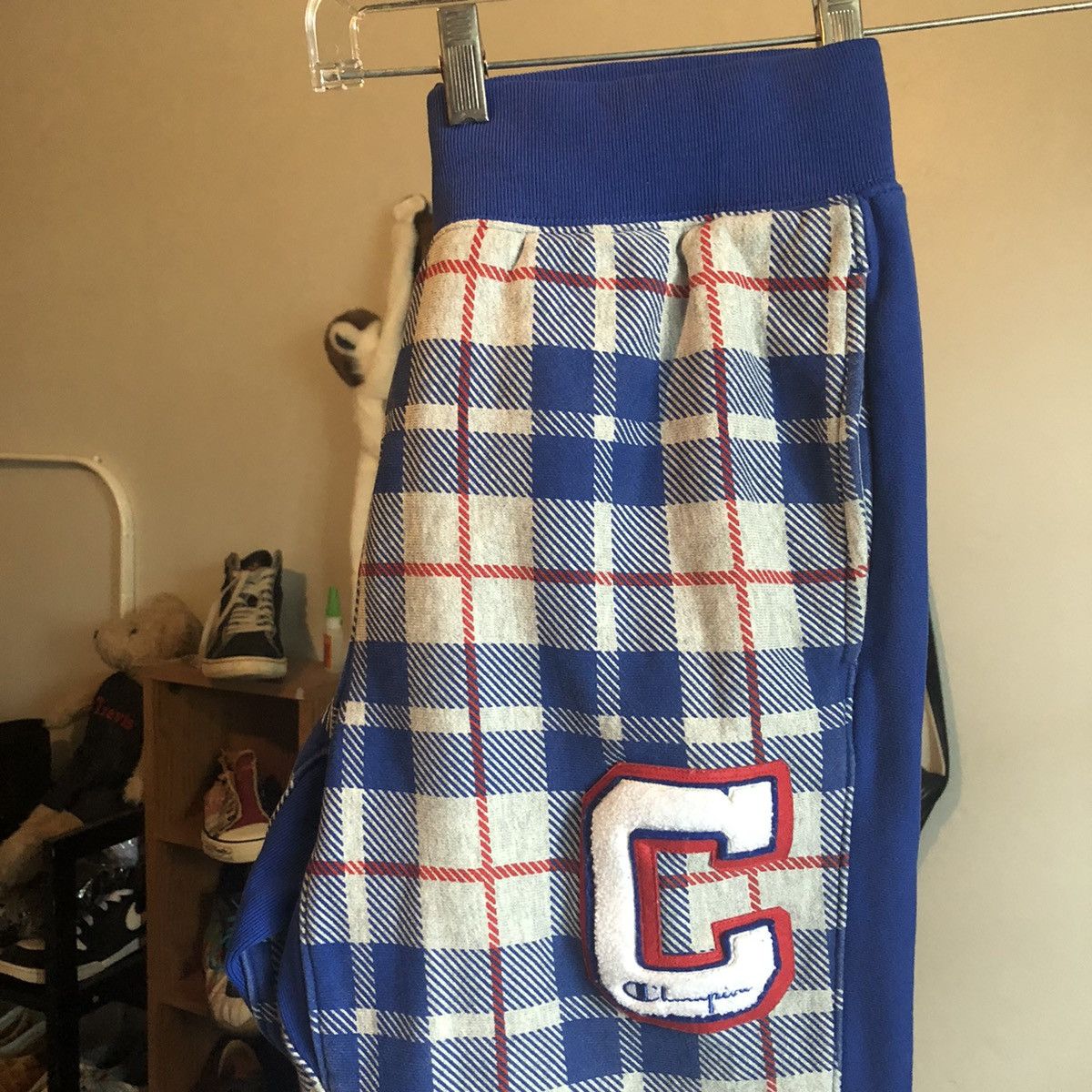 Champion plaid reverse weave jogger pant on sale