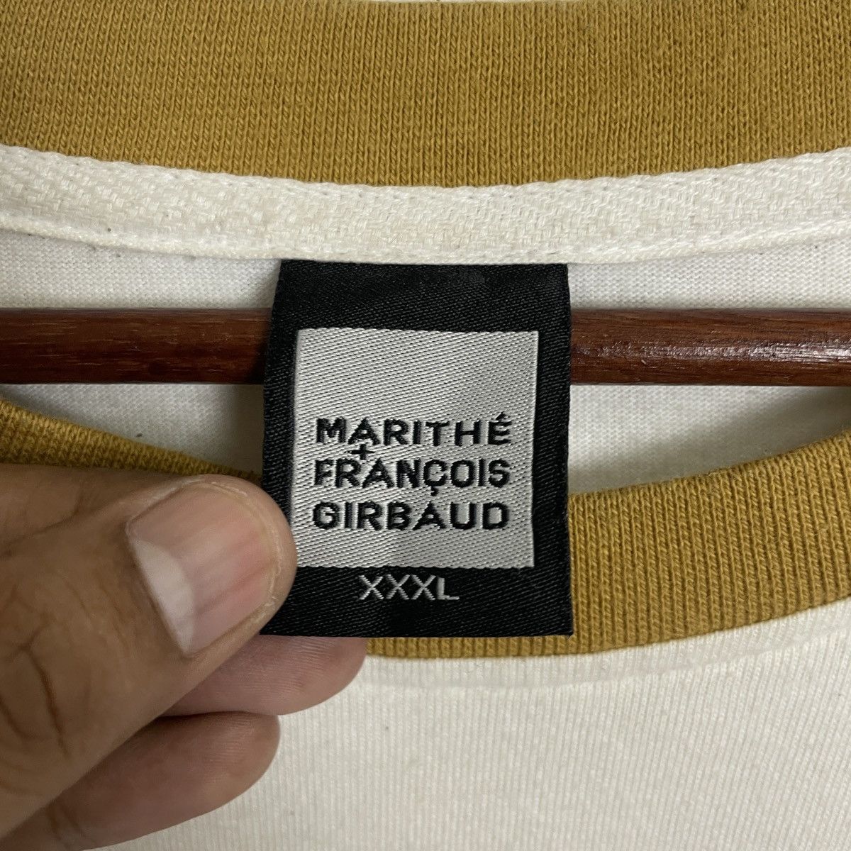Marithe + Francois Girbaud × Vintage Vtg Marith Francois Girbaud Embroidery Logo Big Size Tee Size US XXL / EU 58 / 5 - 5 Thumbnail