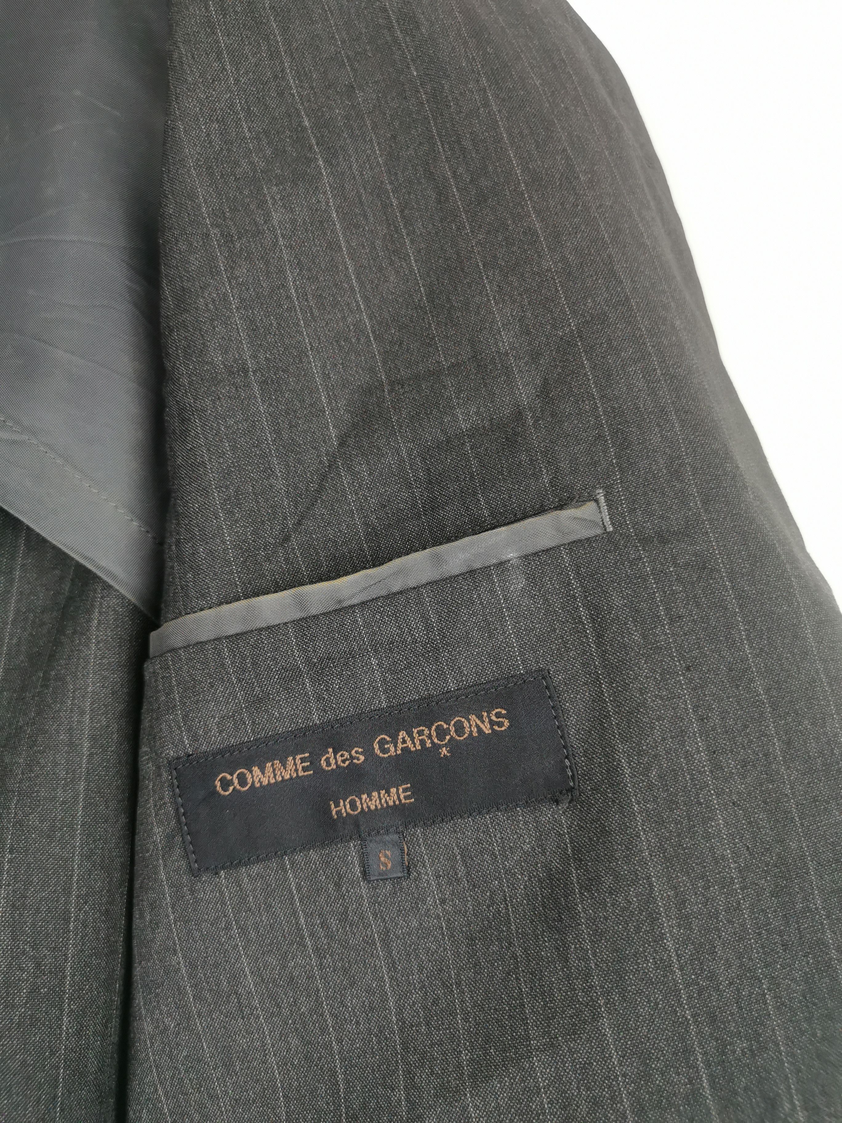 Comme des Garcons × Comme des Garcons Homme Plus Comme Des Garcons Homme Wool Stripe Blazer Coat Size US S / EU 44-46 / 1 - 9 Thumbnail