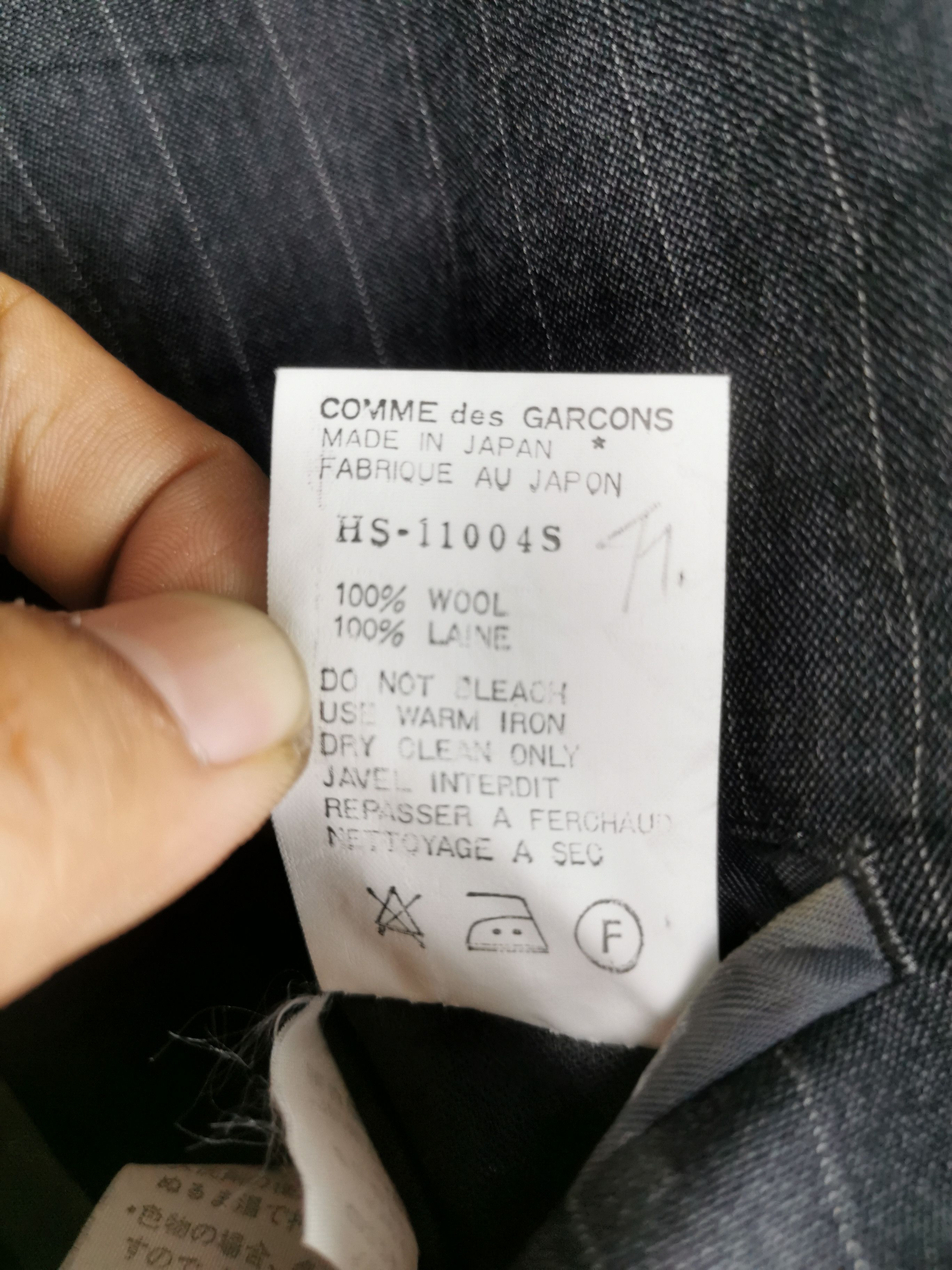 Comme des Garcons × Comme des Garcons Homme Plus Comme Des Garcons Homme Wool Stripe Blazer Coat Size US S / EU 44-46 / 1 - 10 Thumbnail