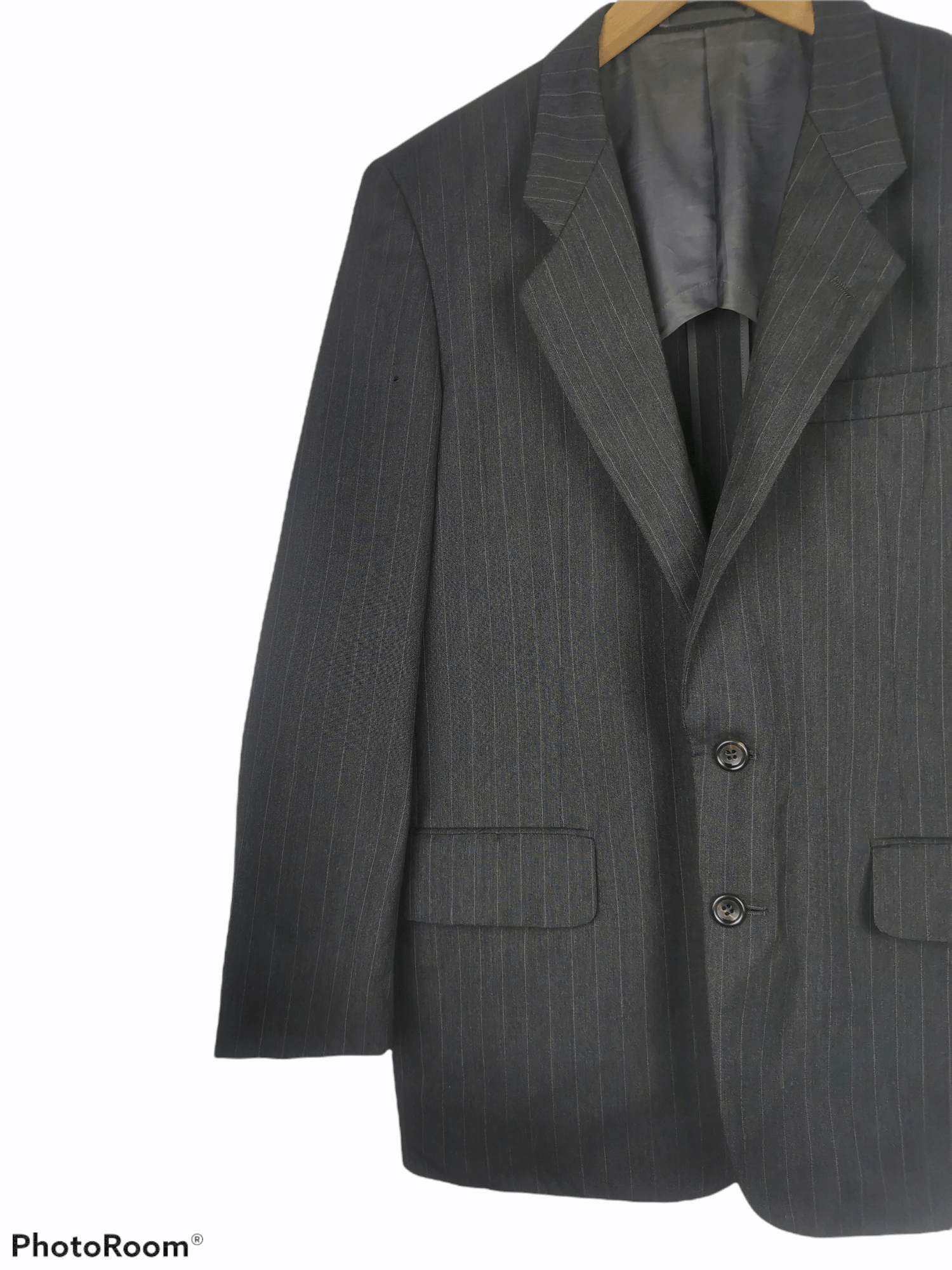 Comme des Garcons × Comme des Garcons Homme Plus Comme Des Garcons Homme Wool Stripe Blazer Coat Size US S / EU 44-46 / 1 - 2 Thumbnail