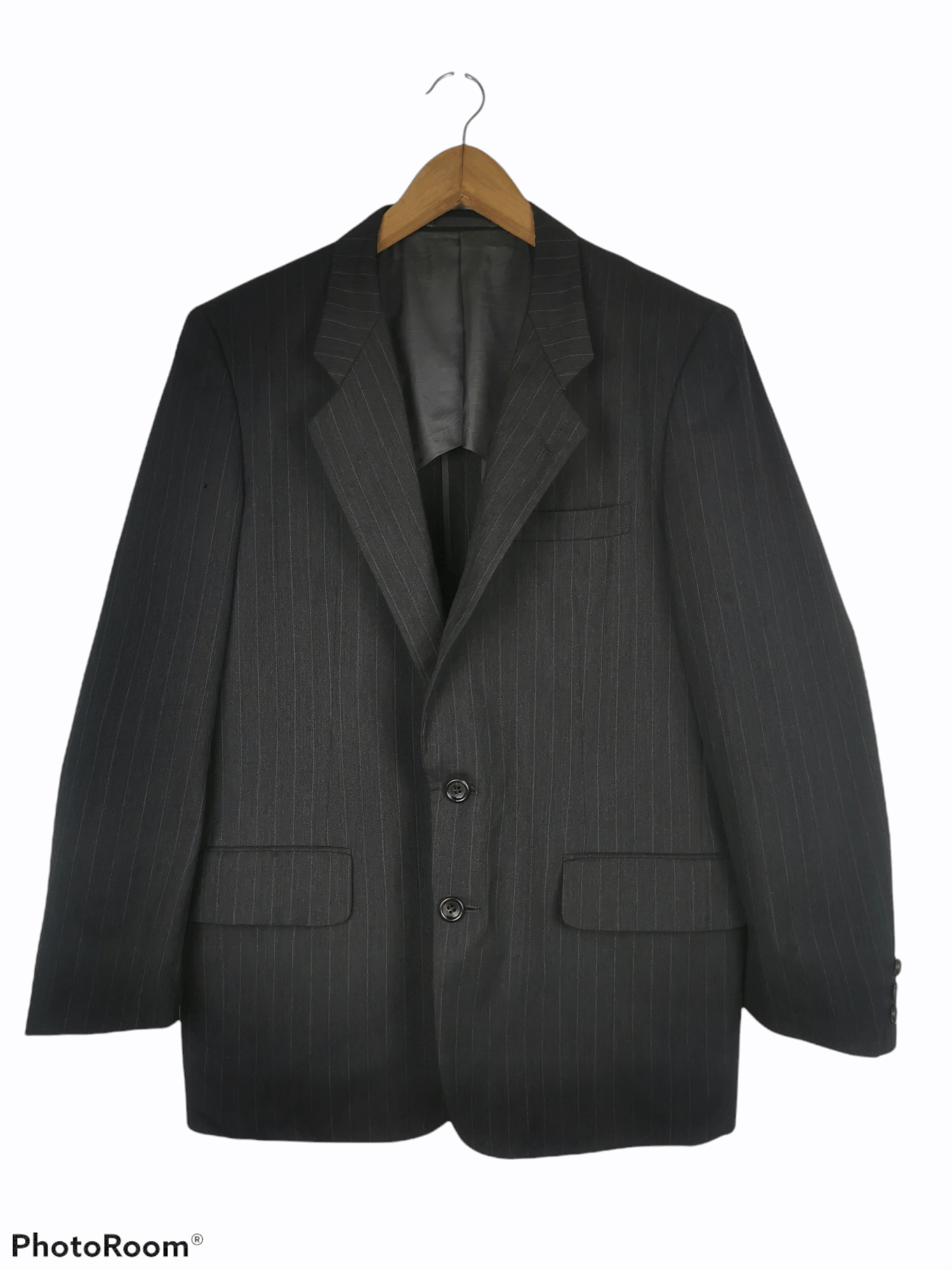 Comme des Garcons × Comme des Garcons Homme Plus Comme Des Garcons Homme Wool Stripe Blazer Coat Size US S / EU 44-46 / 1 - 1 Thumbnail