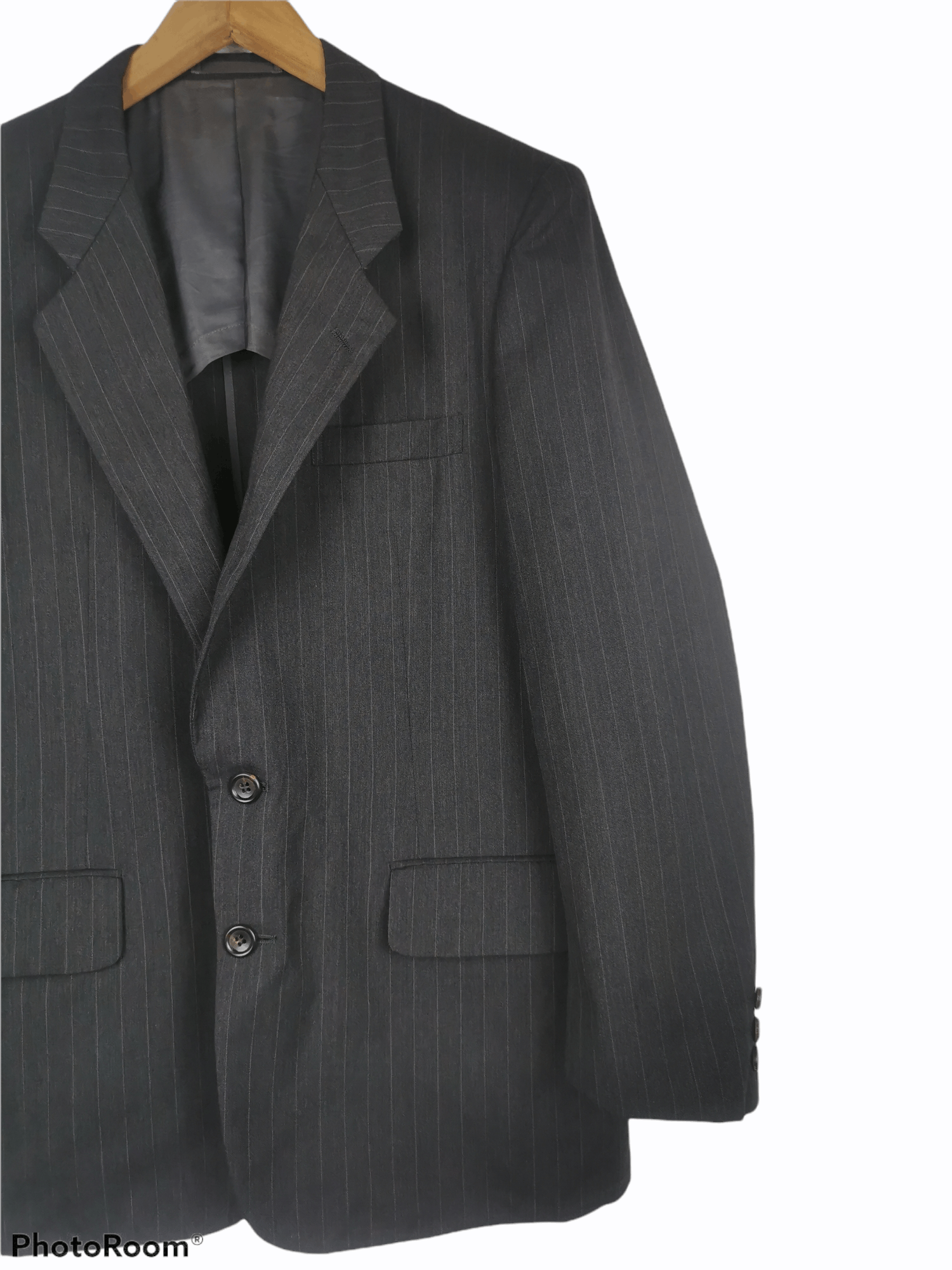 Comme des Garcons × Comme des Garcons Homme Plus Comme Des Garcons Homme Wool Stripe Blazer Coat Size US S / EU 44-46 / 1 - 3 Thumbnail