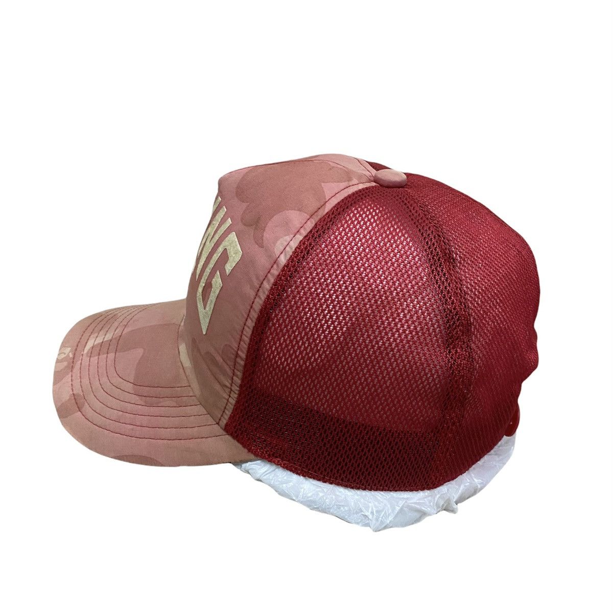 Bape Vtg🔥Bape Og Pink Camoflouge Trucker Mesh Cap Size ONE SIZE - 5 Thumbnail