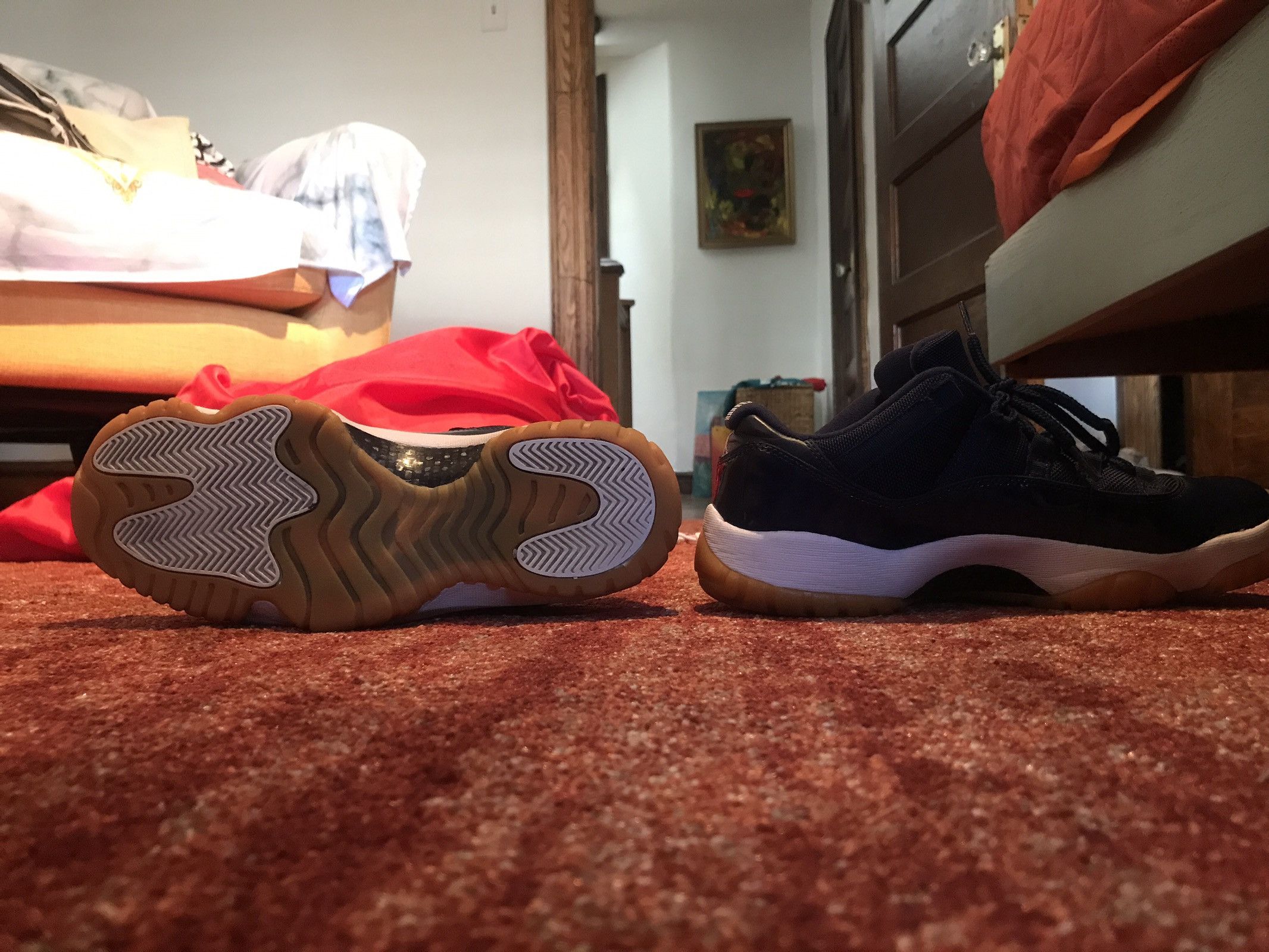 Jordan Low 11s Navy Blue/Gum Sole