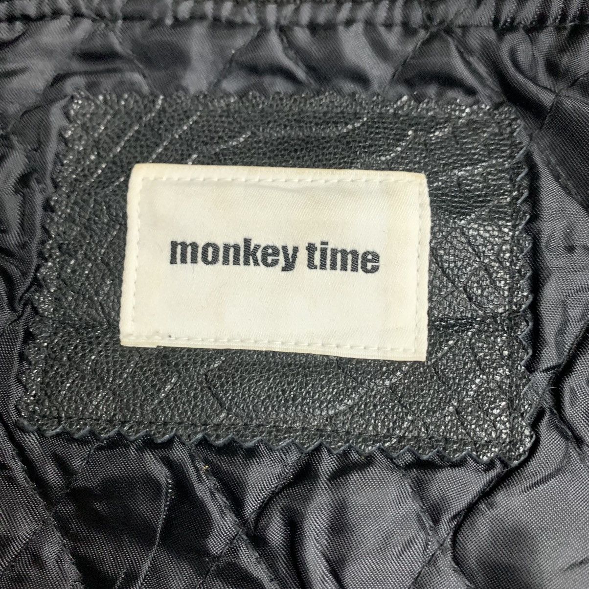 monkey time 🔥NK189🔥Monkey time plain varsity jackets rare sleeve Leather Size US S / EU 44-46 / 1 - 10 Thumbnail